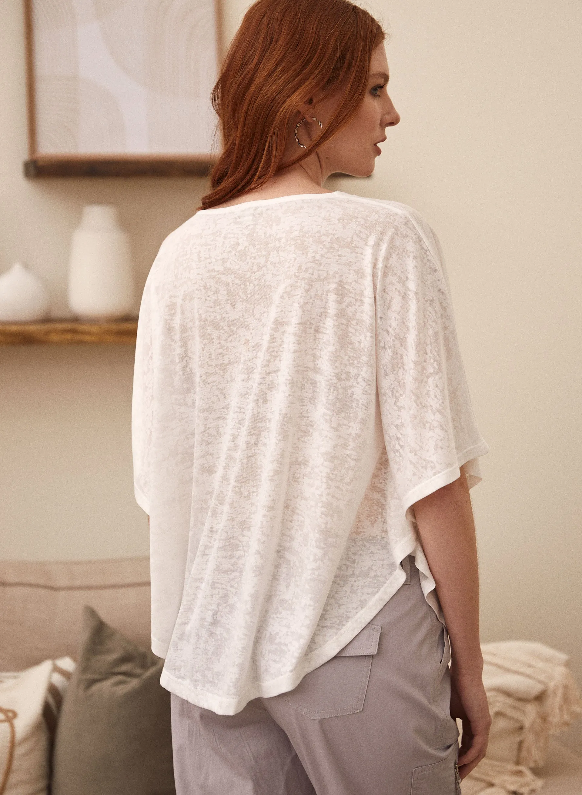 Embellished Burnout Tee sold by Laura product image thumbnail 4