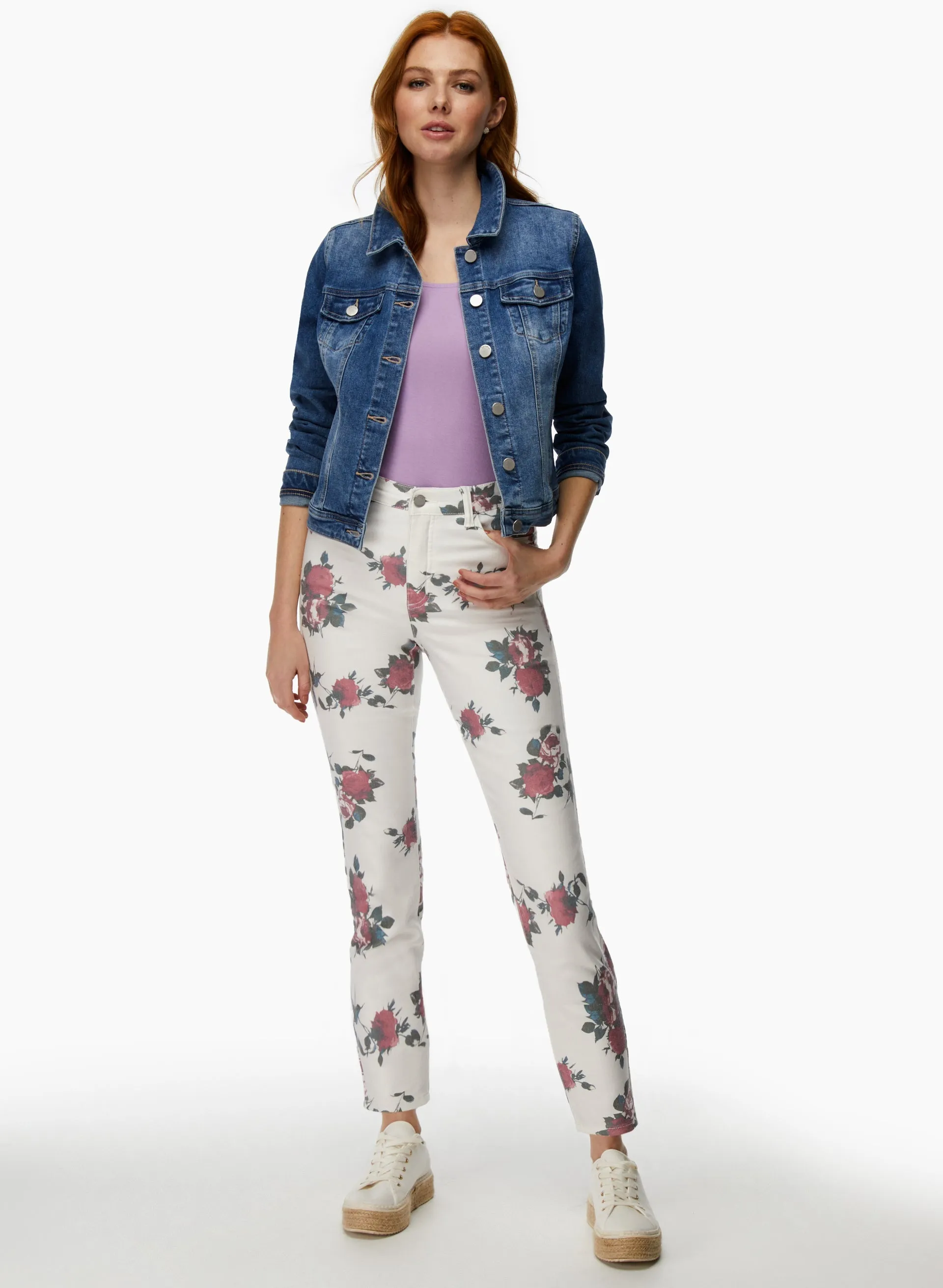 Floral Print Slim Leg Jeans sold by Laura product image thumbnail 3