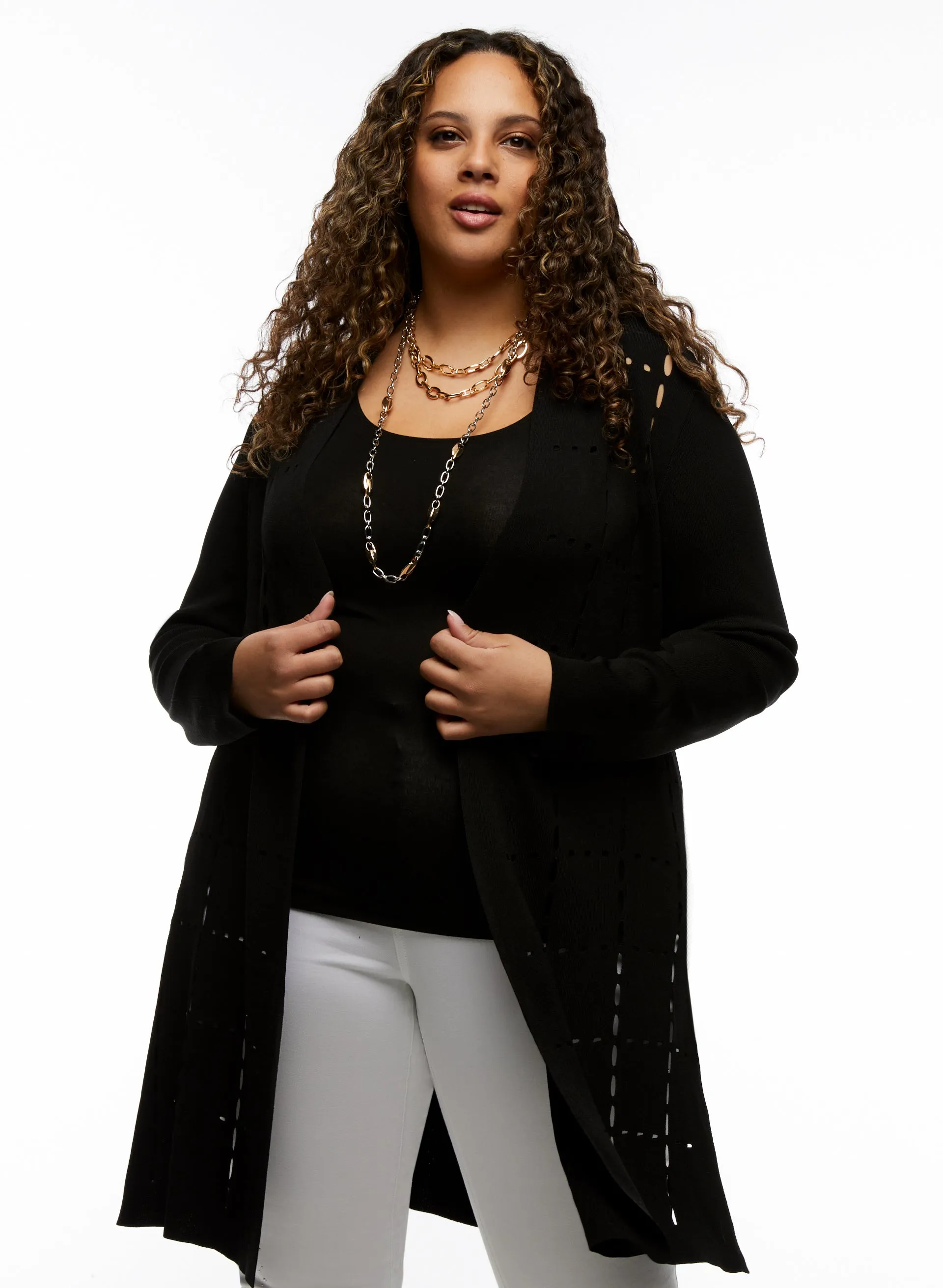 Joseph Ribkoff - Cutout Detail Cardigan sold by Laura