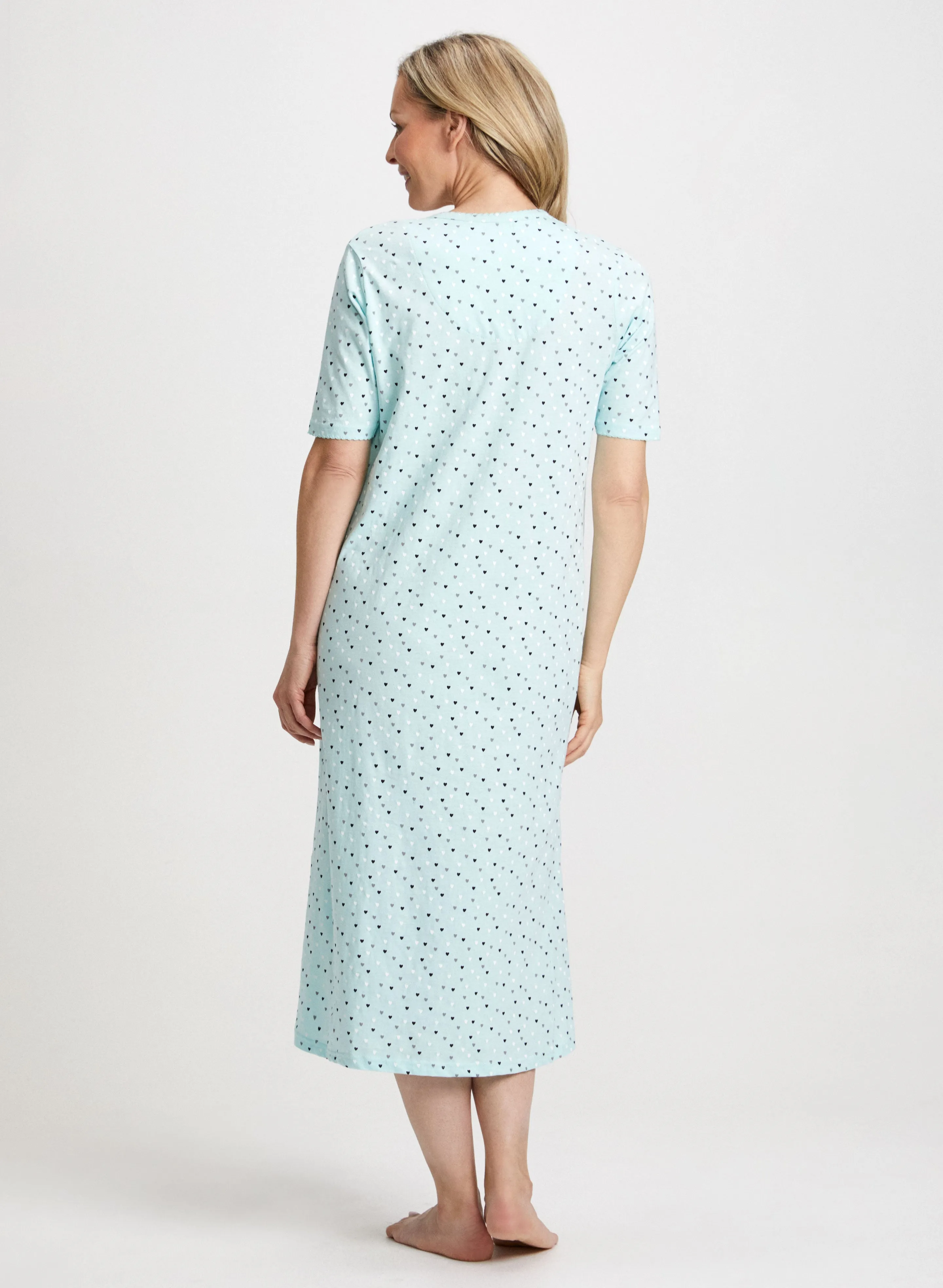 Heart Print Nightgown sold by Laura product image thumbnail 2