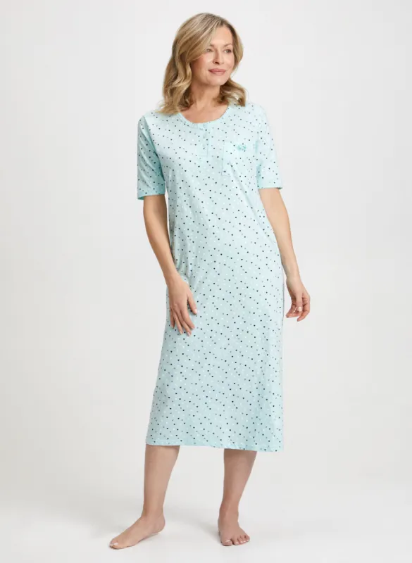 Heart Print Nightgown sold by Laura