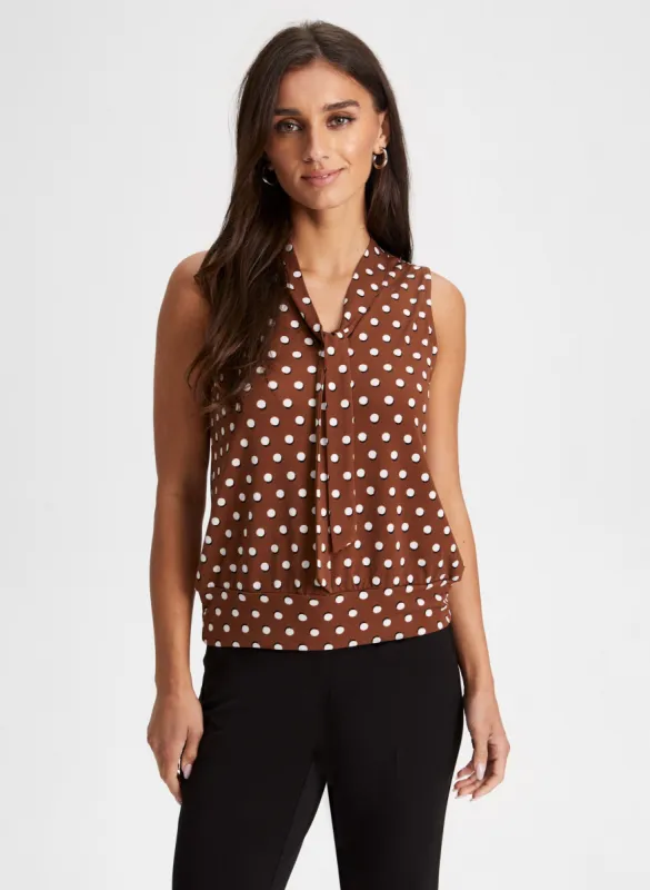Polka Dot Print Top sold by Laura