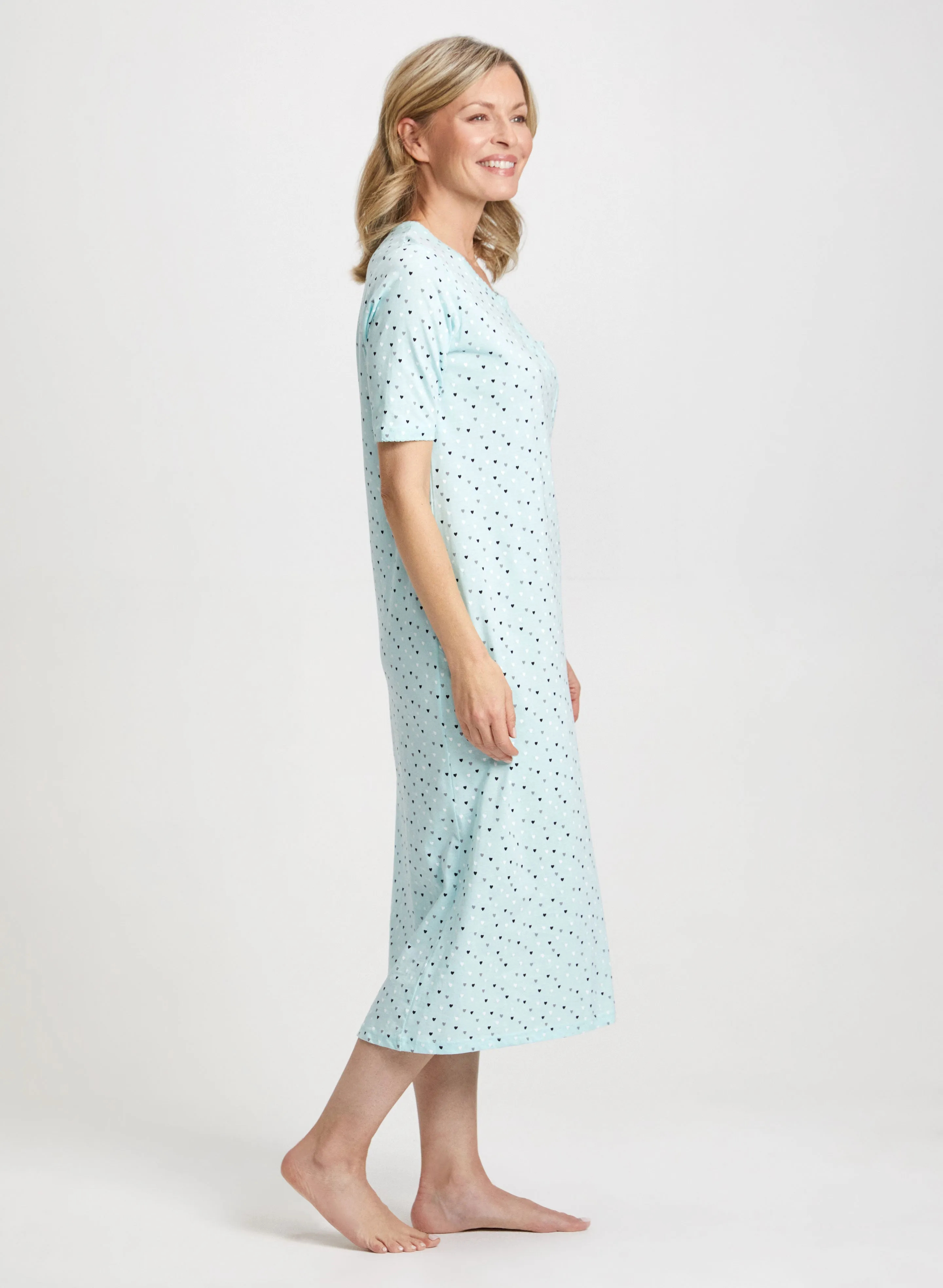 Heart Print Nightgown sold by Laura product image thumbnail 3