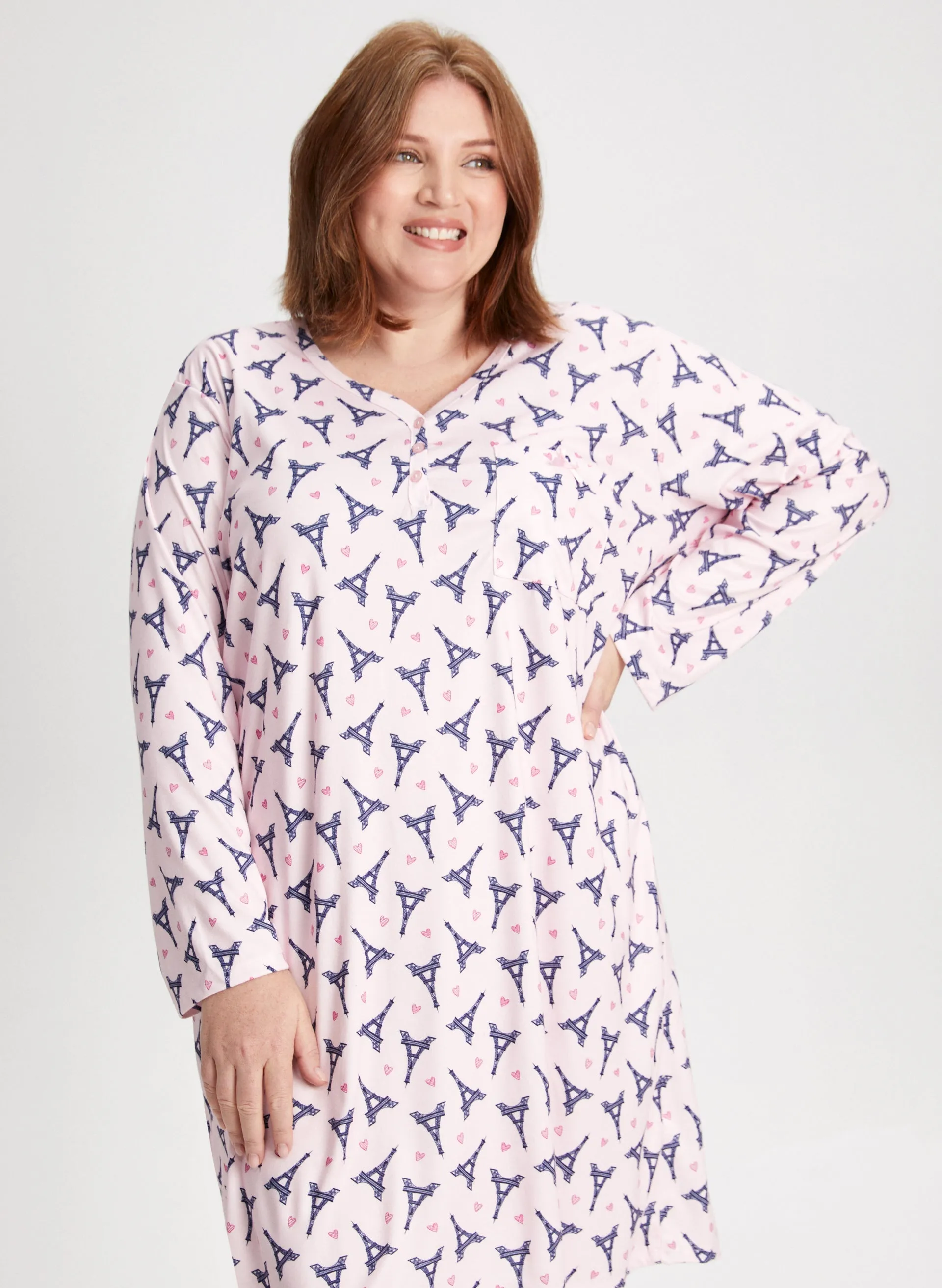 Paris Print Nightgown sold by Laura product image thumbnail 5