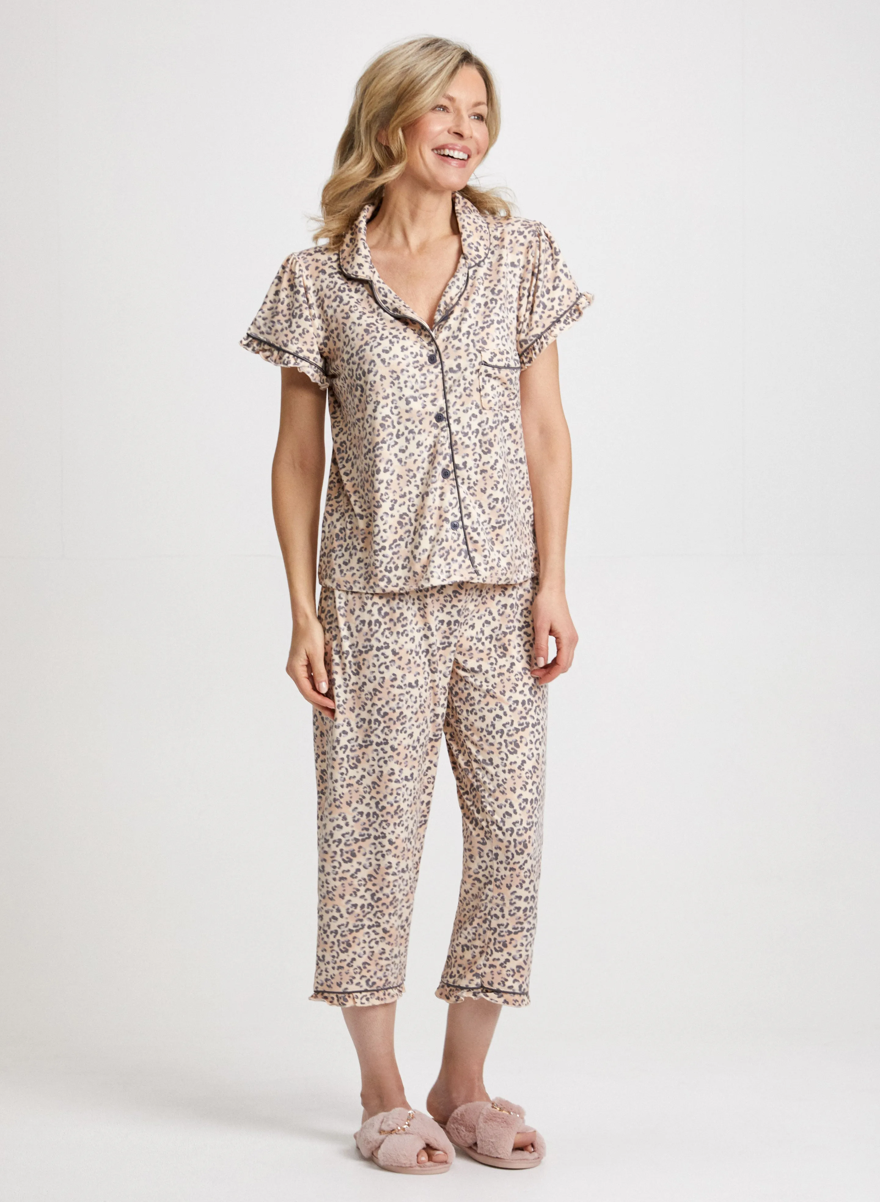 Animal Print Pyjama Set sold by Laura