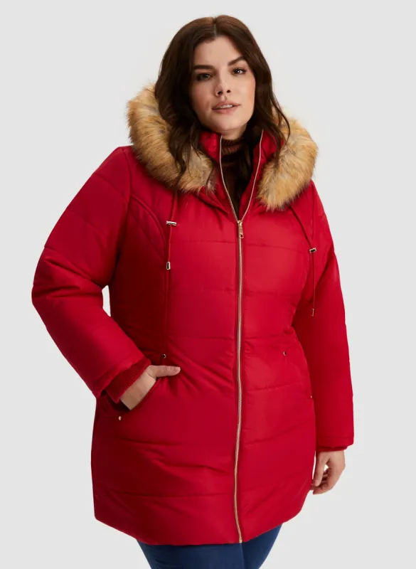Vegan Down Quilted Coat sold by Laura