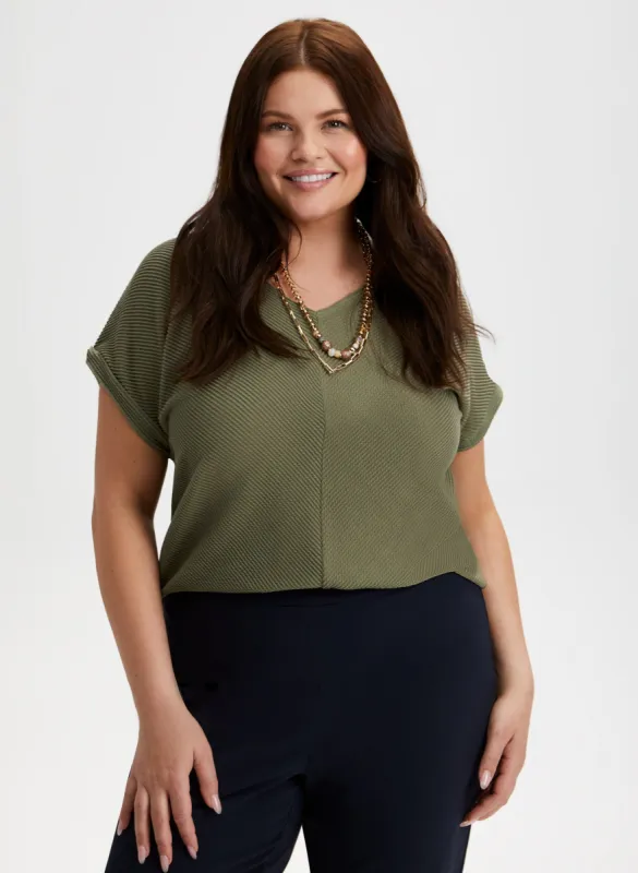 Ribbed Knit Top sold by Laura