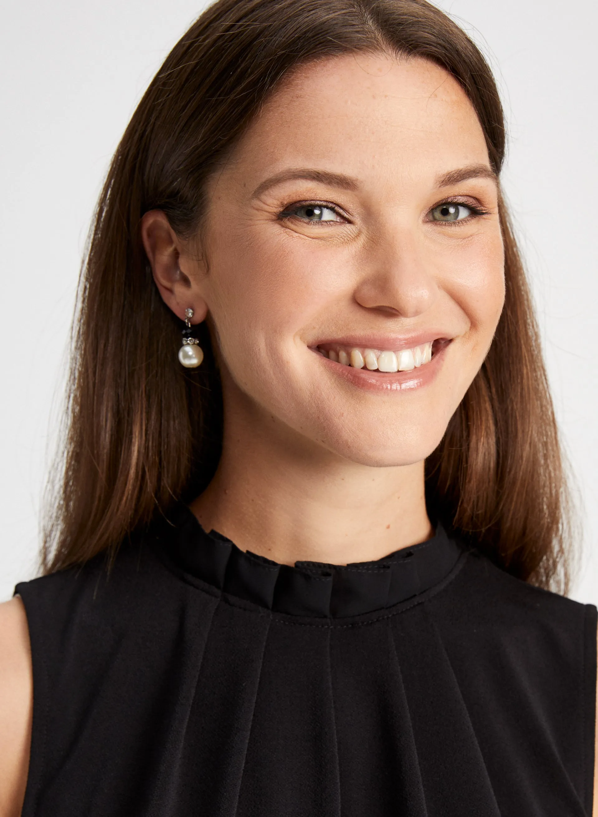 Pleated Mock Neck Top sold by Laura product image thumbnail 2