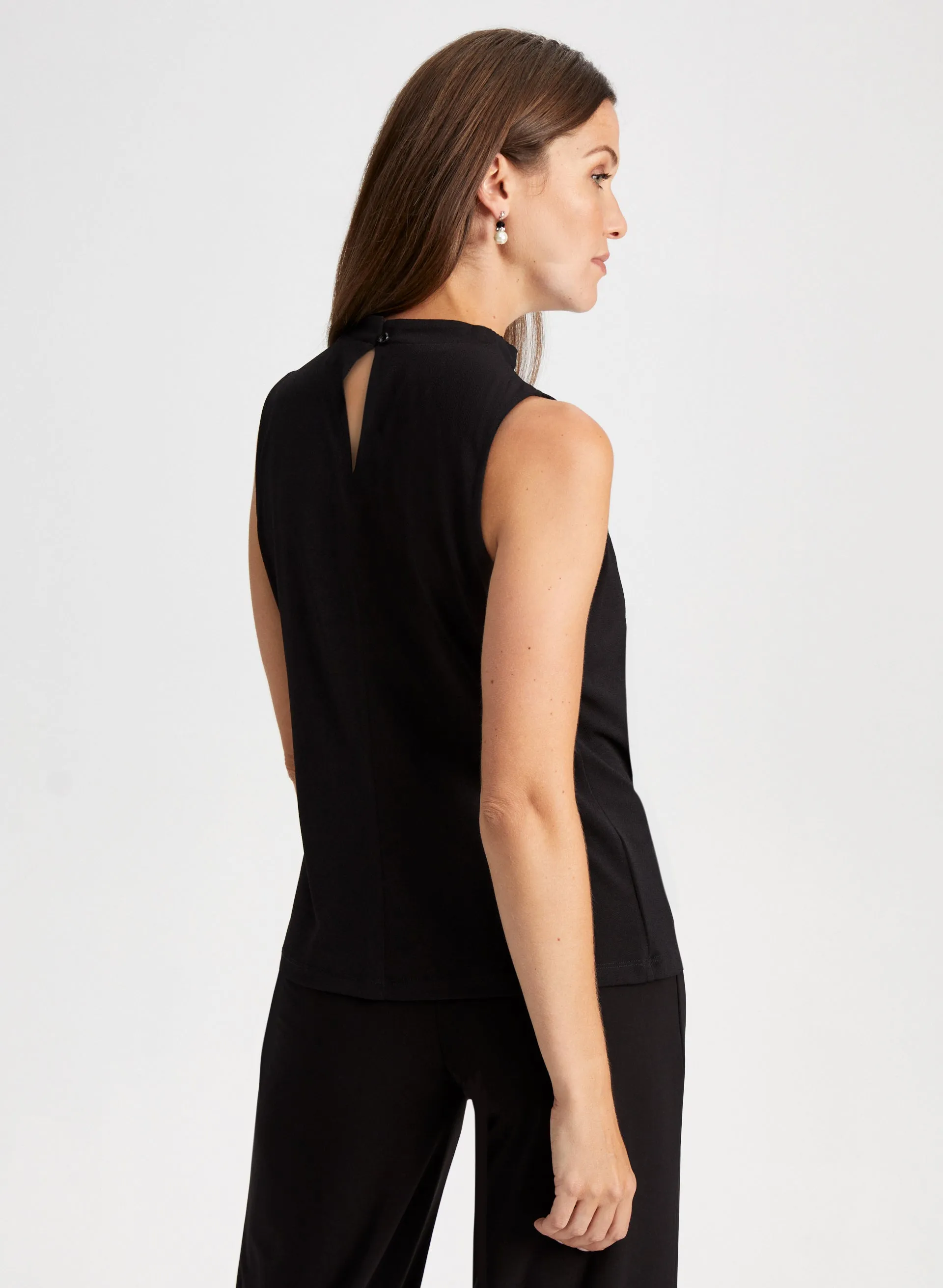 Pleated Mock Neck Top sold by Laura product image thumbnail 4