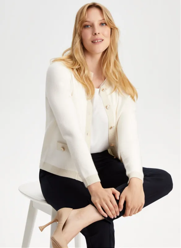 Button Front Cardigan sold by Laura