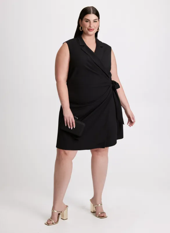 Wrap-Style Notch Collar Jumpsuit sold by Laura