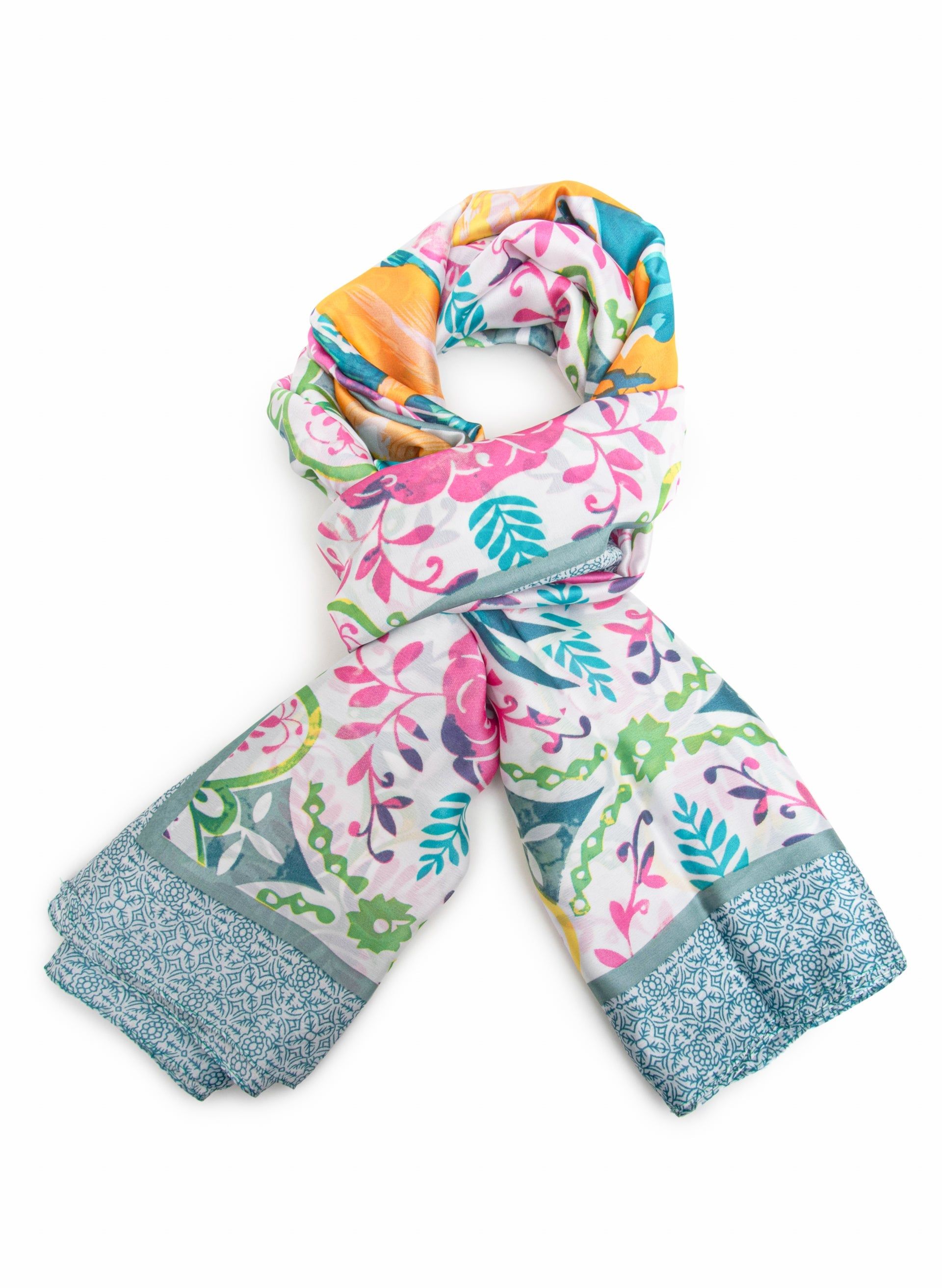 Tropical Print Scarf sold by Laura