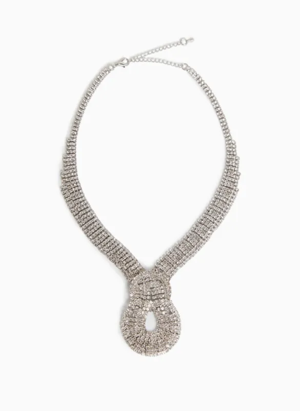 Rhinestone Statement Necklace sold by Laura