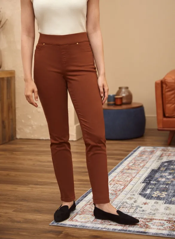 Pull-On Straight Leg Jeans sold by Laura