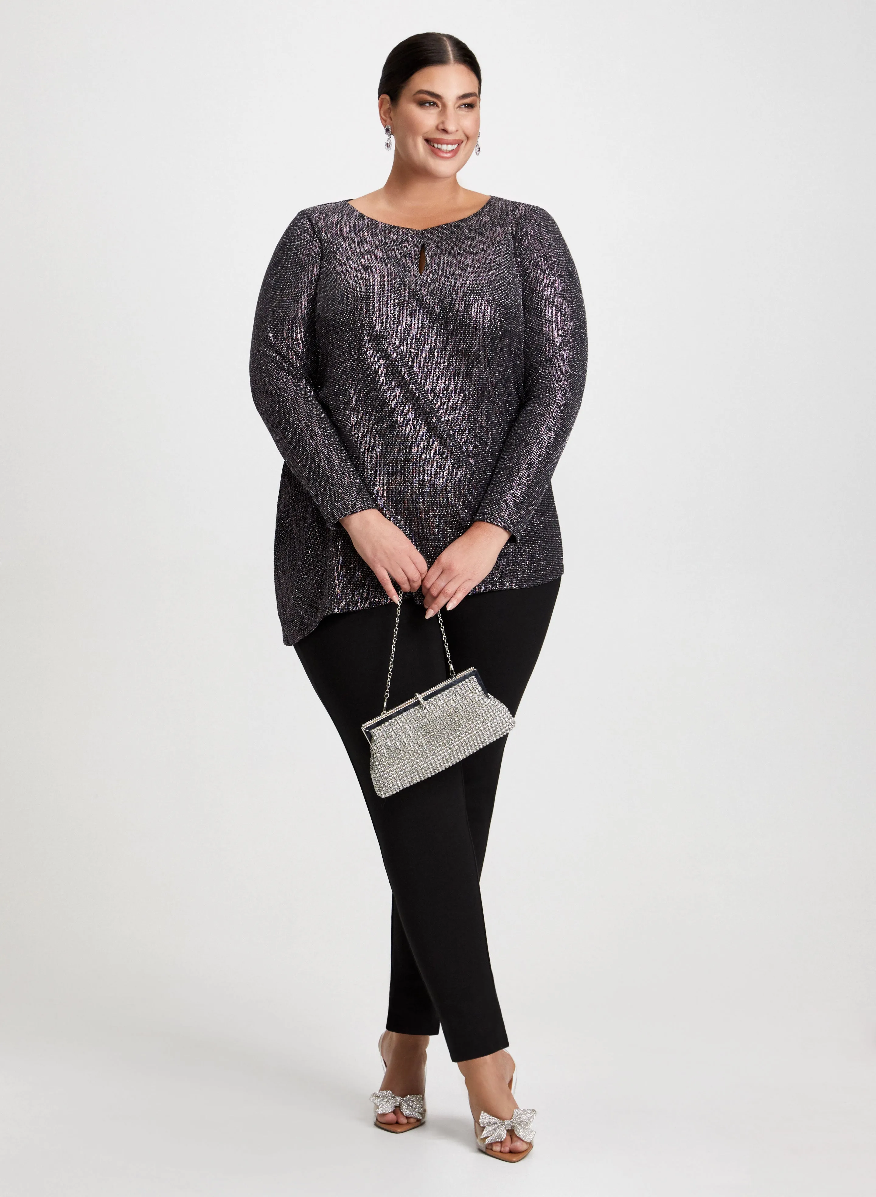 Metallic Tunic & Bow Detail Pants sold by Laura