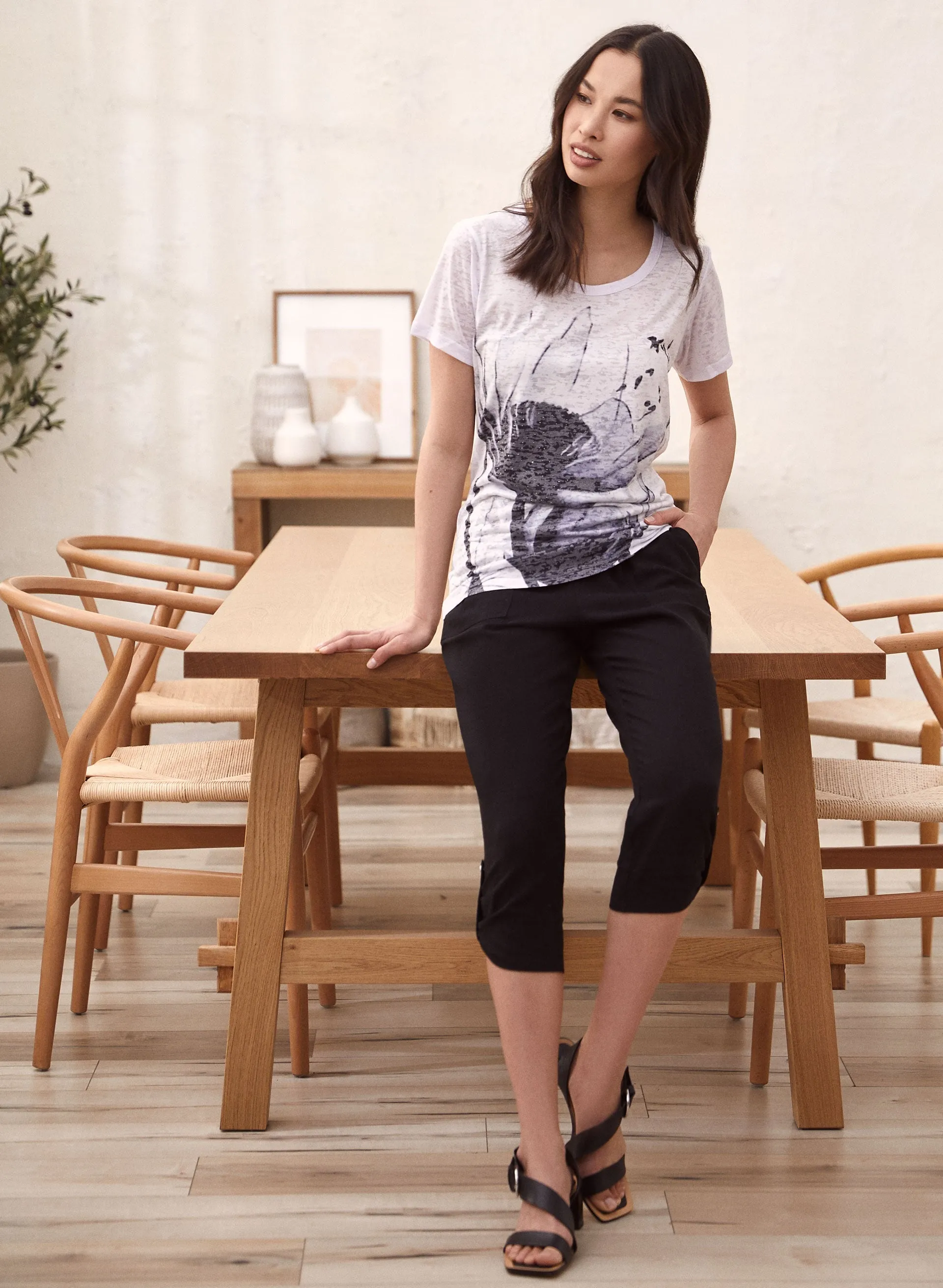 Vex - Floral Print Burnout Tee sold by Laura product image thumbnail 3