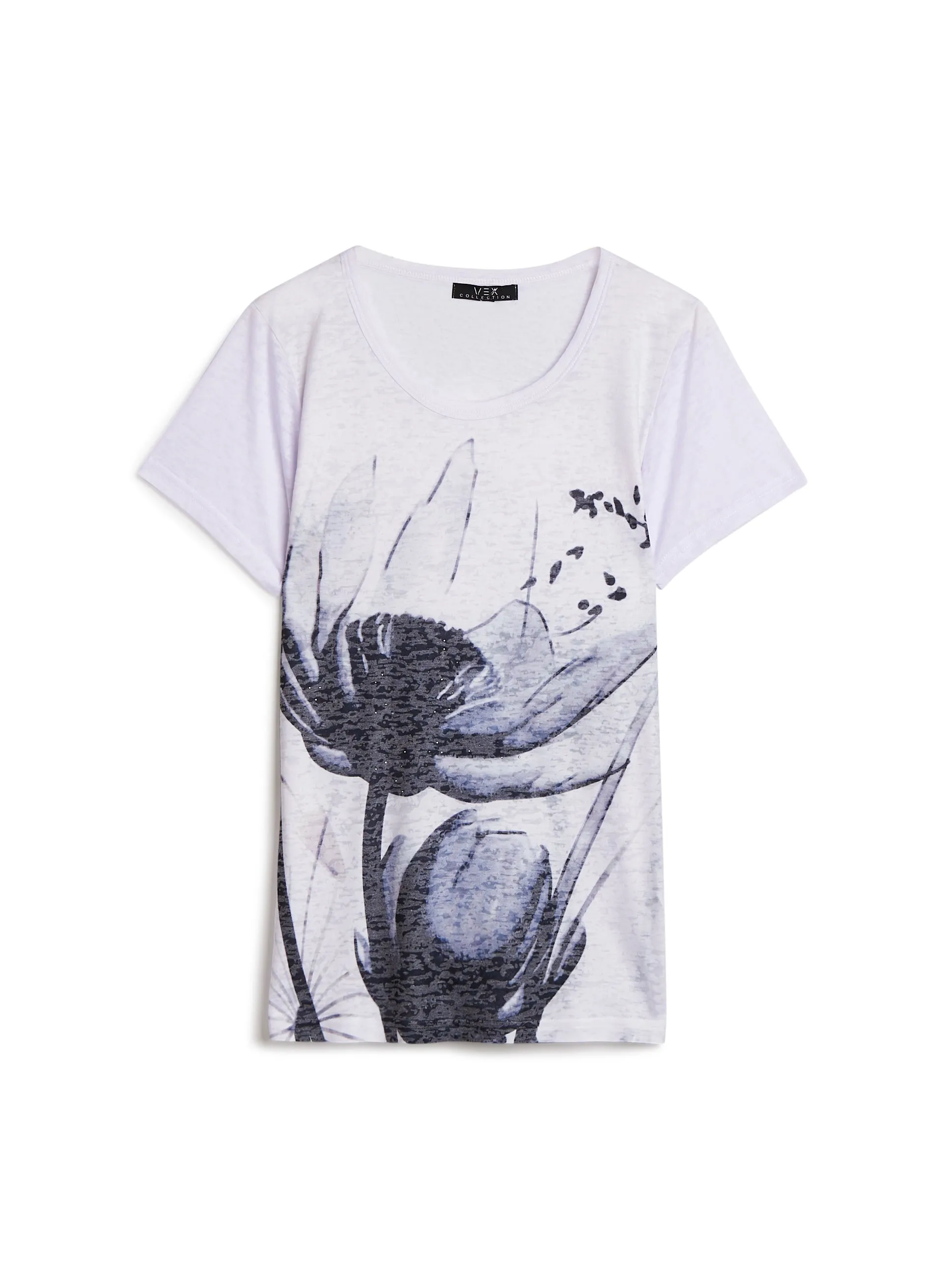 Vex - Floral Print Burnout Tee sold by Laura product image thumbnail 5