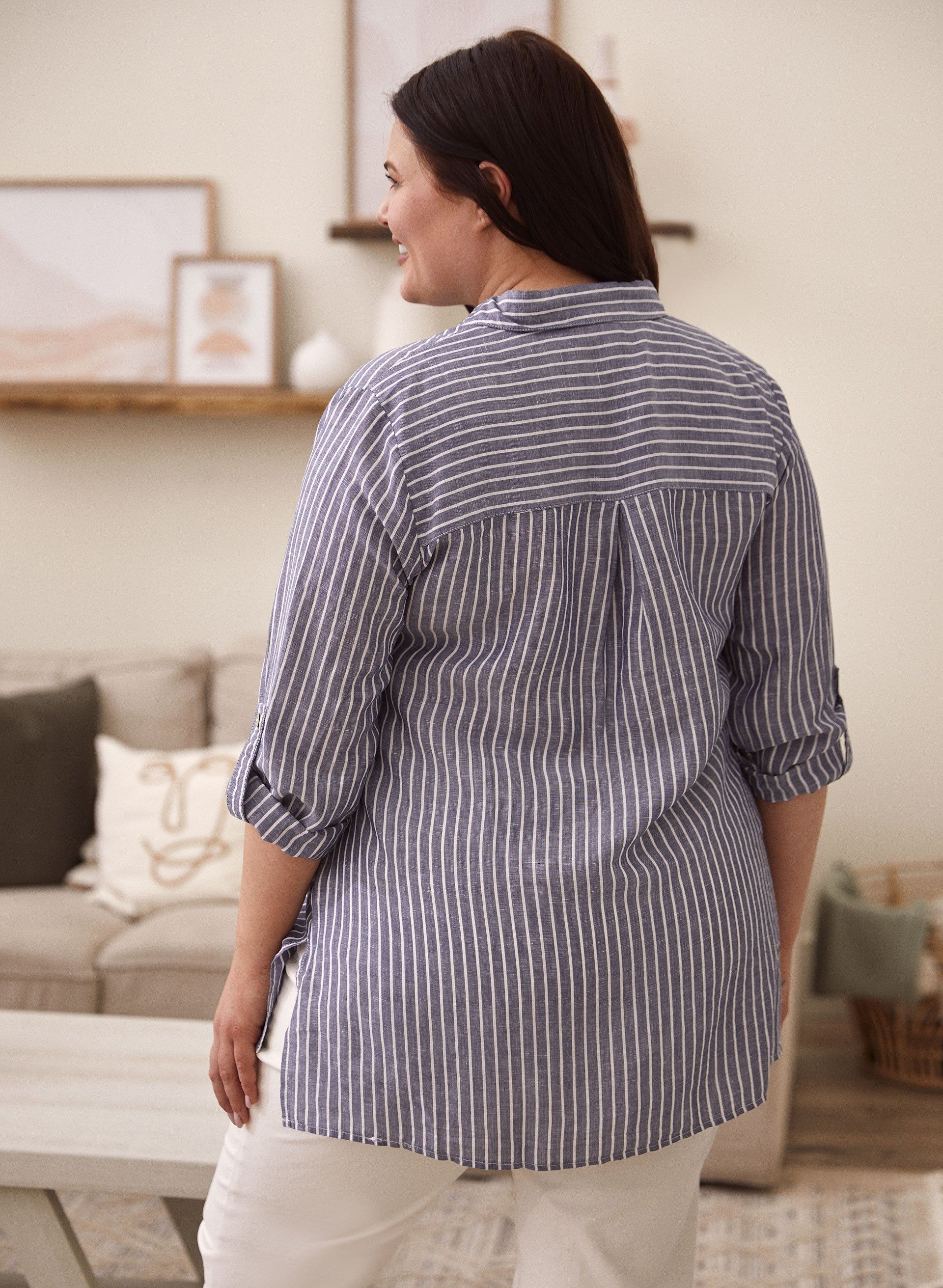 Striped Tunic Blouse sold by Laura product image thumbnail 4