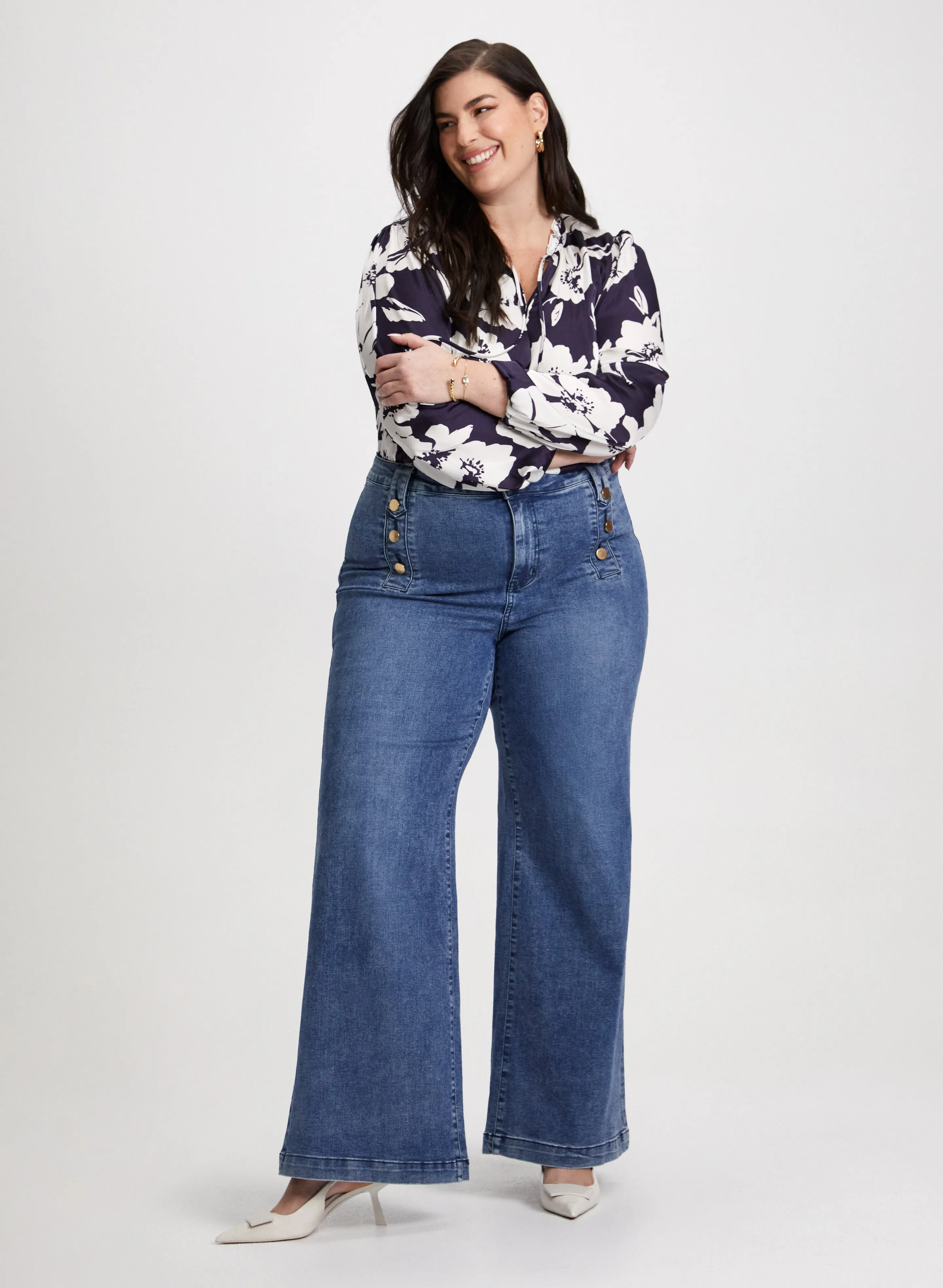 Floral Puff Sleeve Blouse sold by Laura product image thumbnail 3