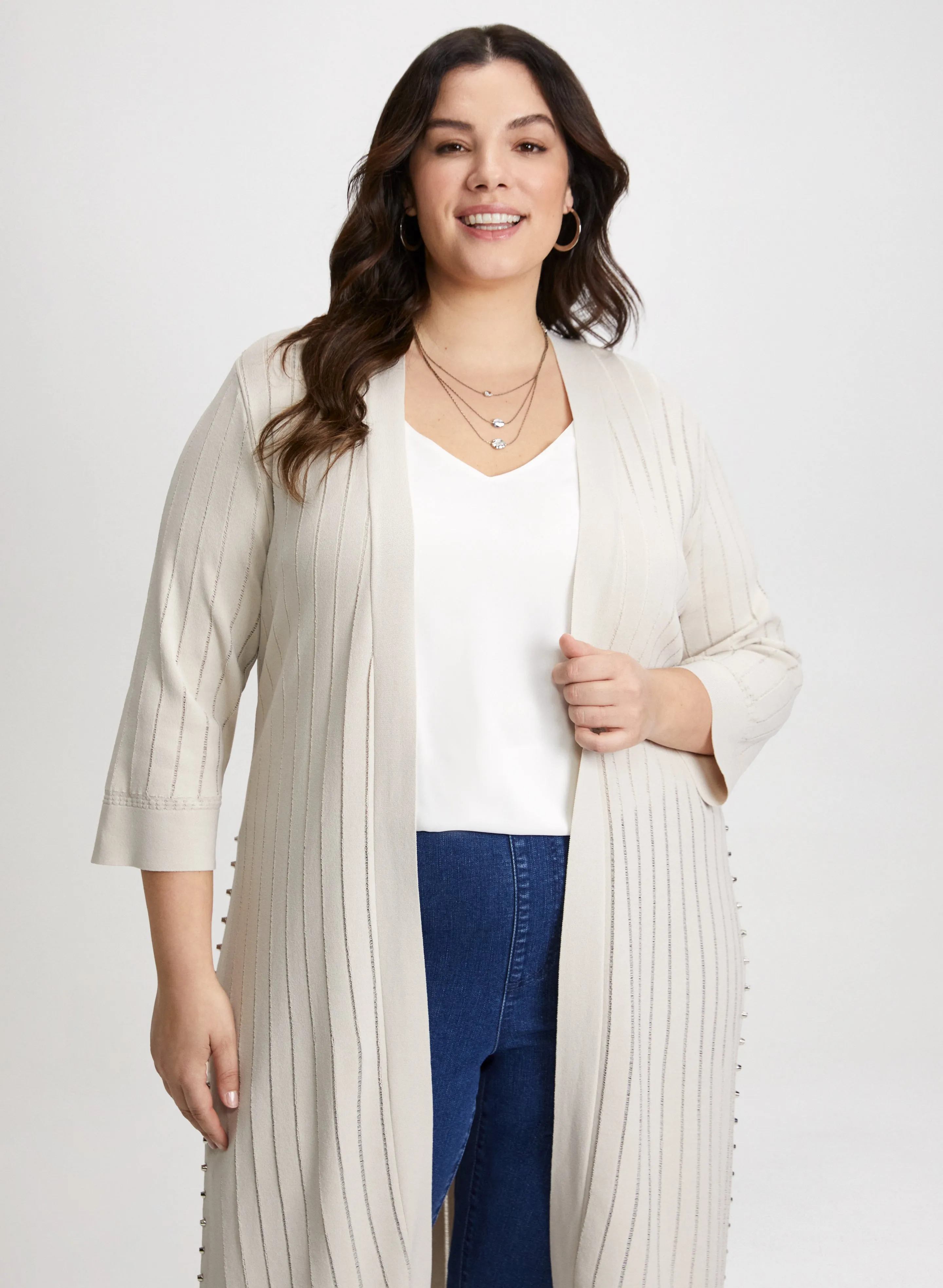 Joseph Ribkoff - Bead Detail Open Front Cardigan sold by Laura product image thumbnail 4