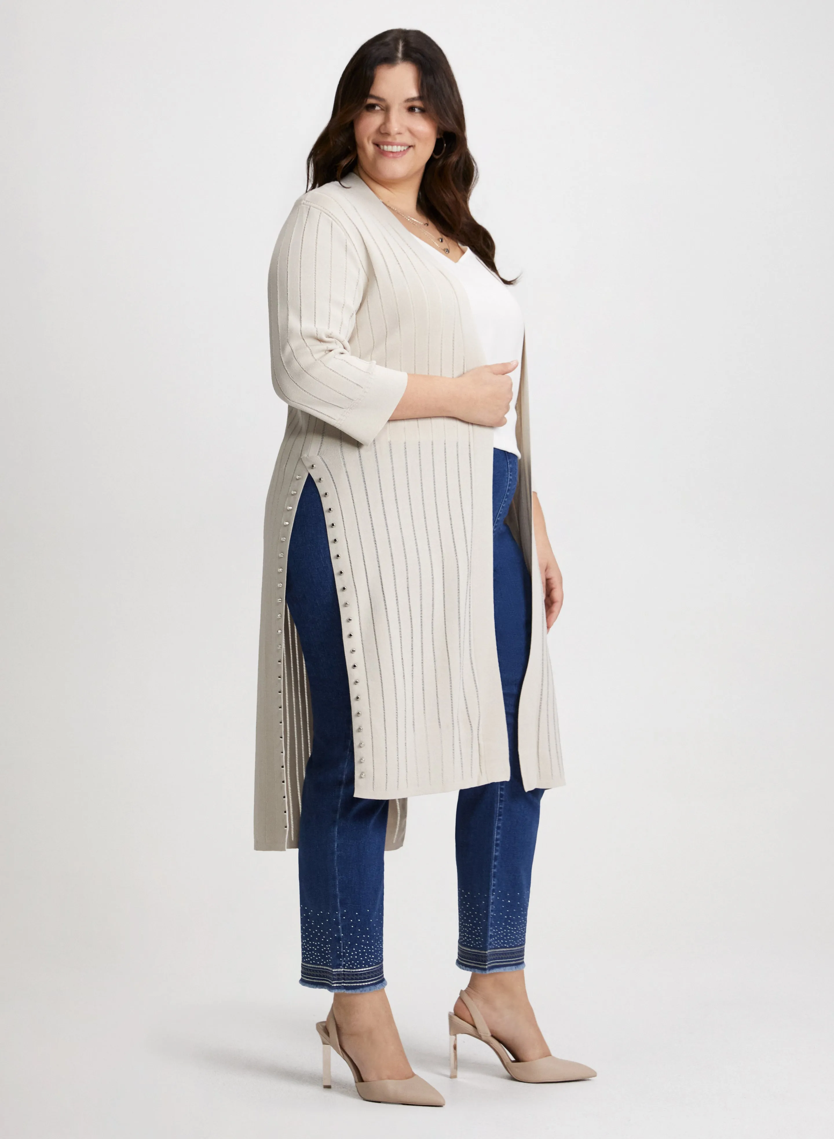 Joseph Ribkoff - Bead Detail Open Front Cardigan sold by Laura product image thumbnail 2