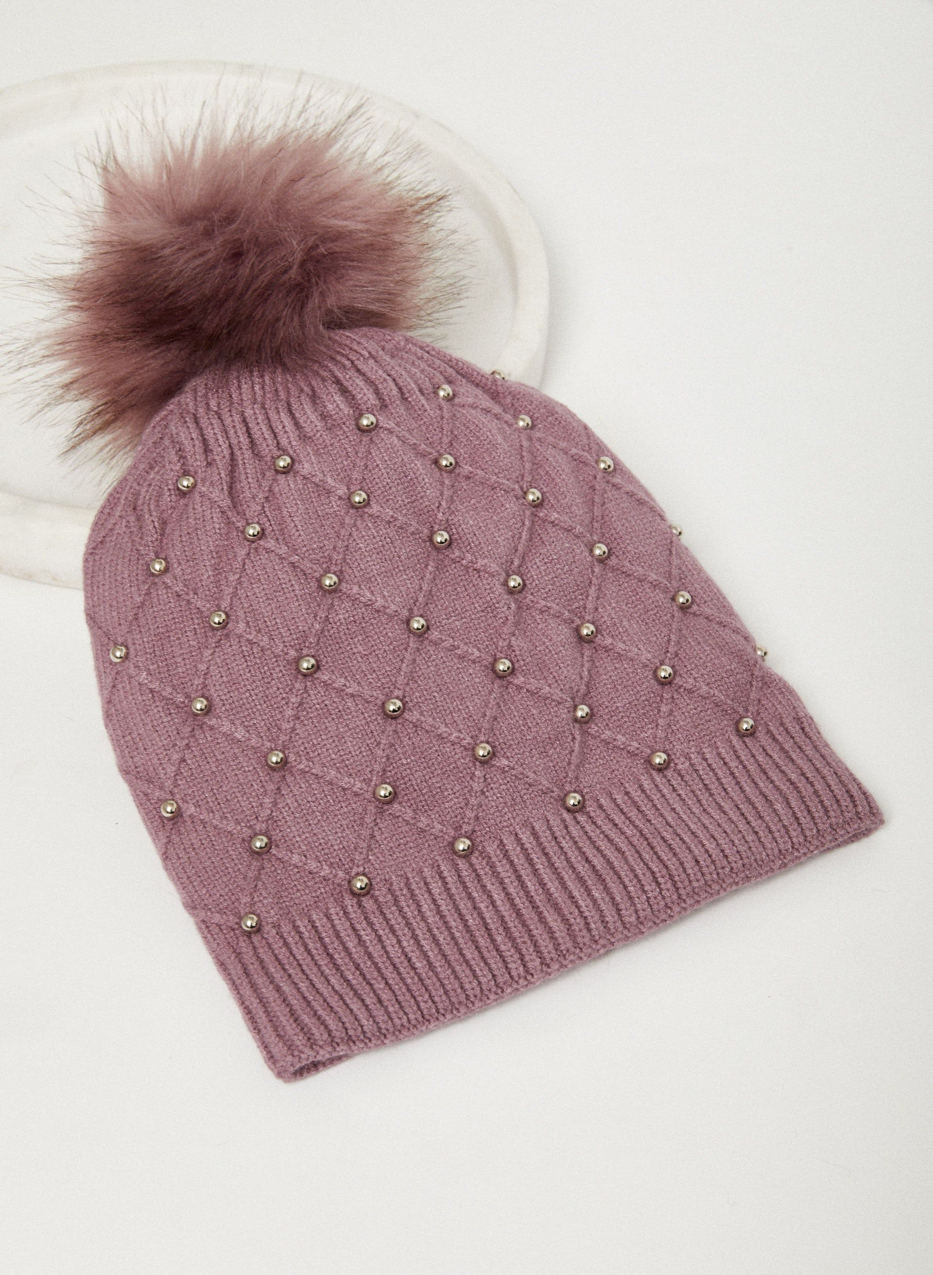 Pompom Detail Hat sold by Laura