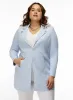 Long Faux Suede Redingote Jacket sold by Laura
