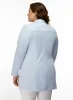 Long Faux Suede Redingote Jacket sold by Laura