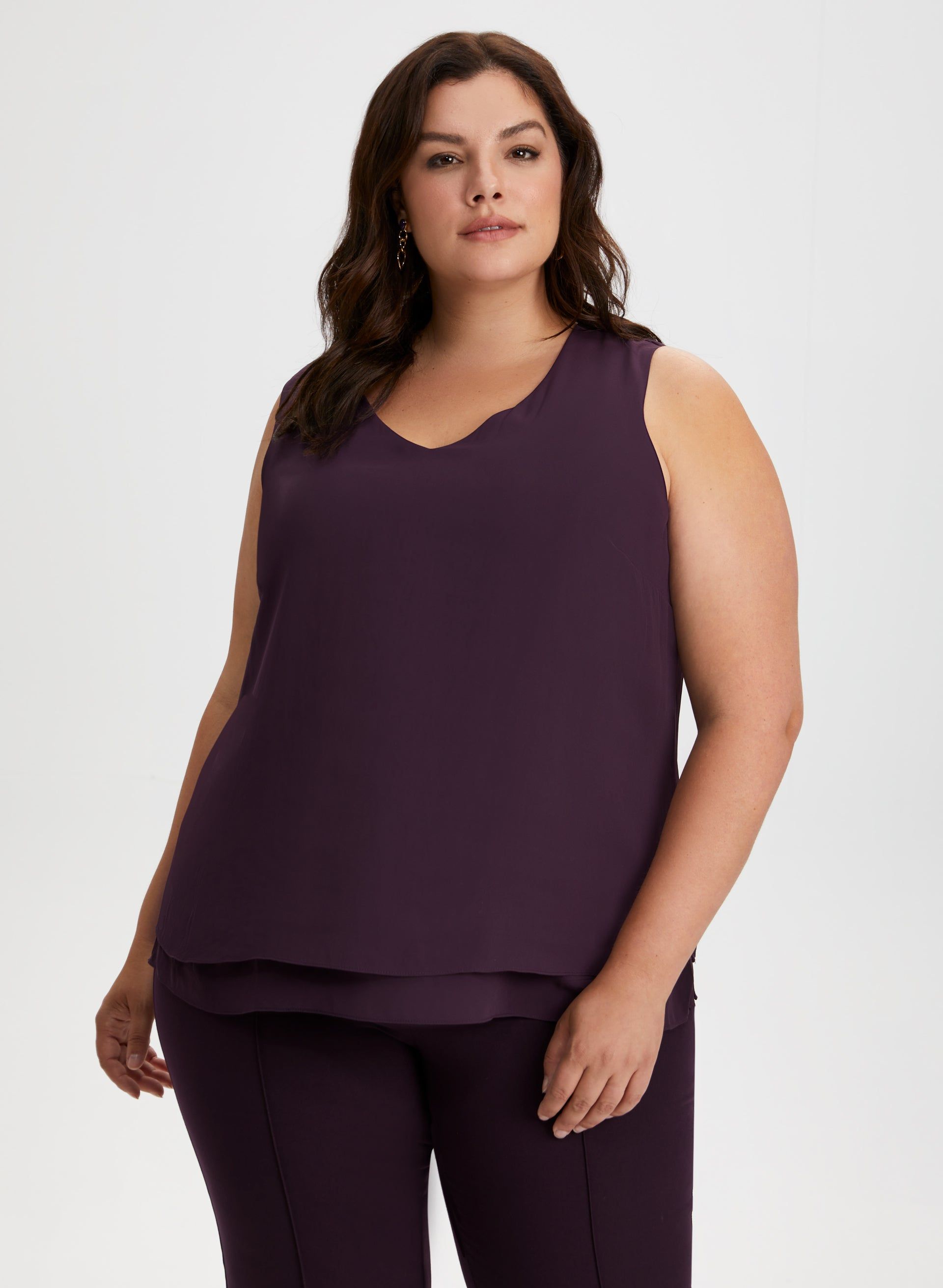 Sleeveless V-Neck Blouse sold by Laura