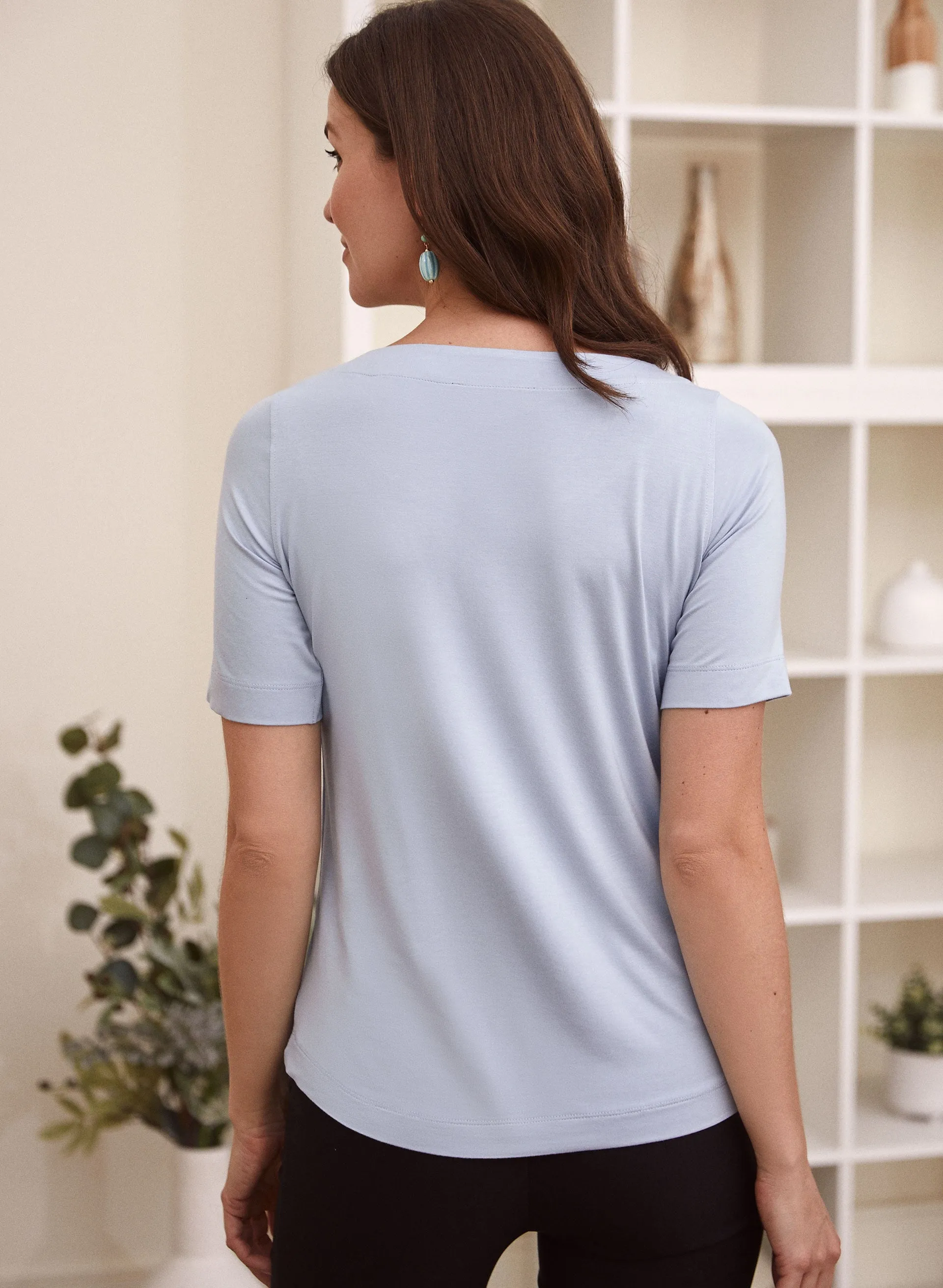 Scalloped Neck Tee sold by Laura product image thumbnail 5