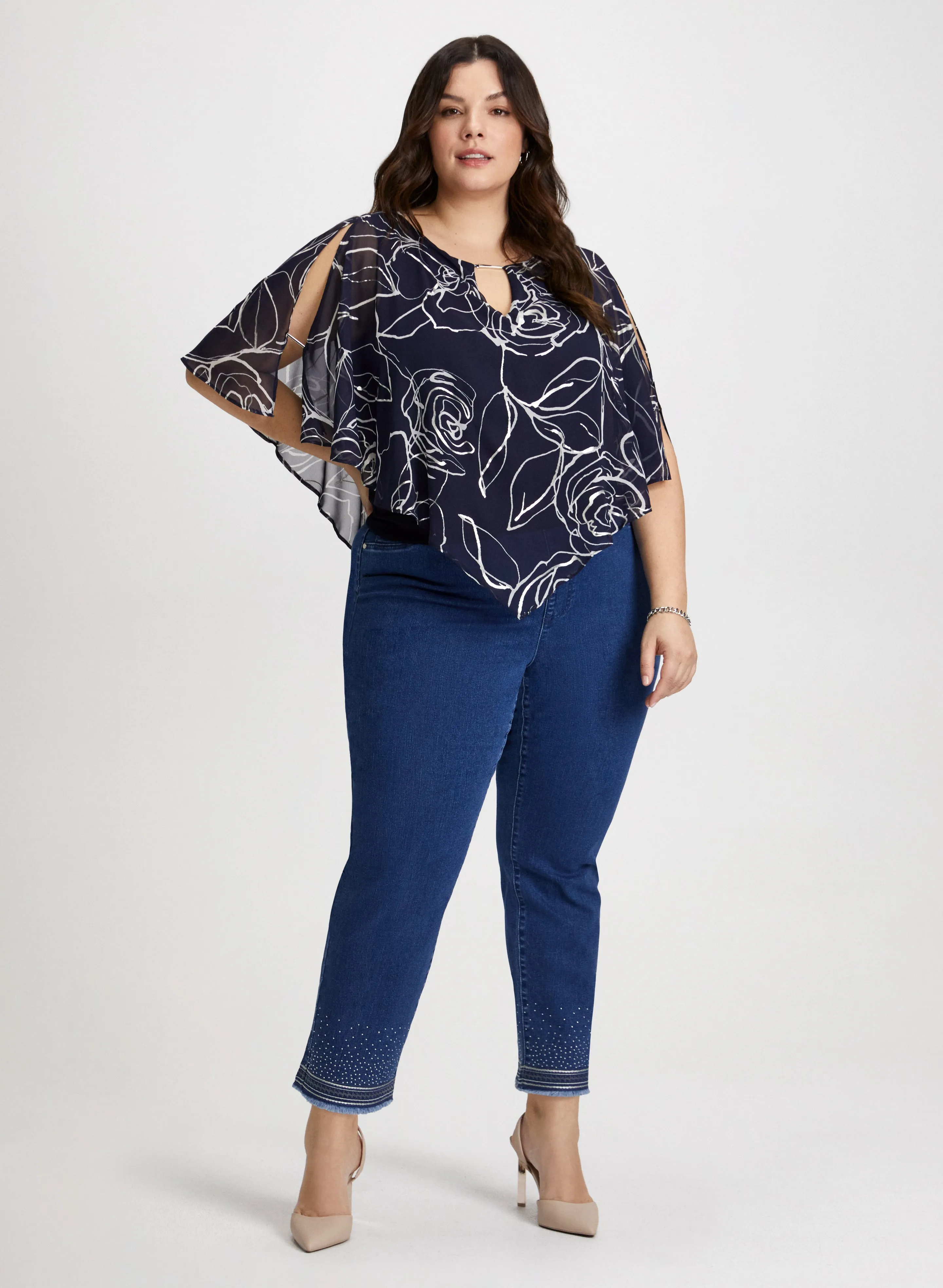 Joseph Ribkoff - Flutter Sleeve Top sold by Laura product image thumbnail 3