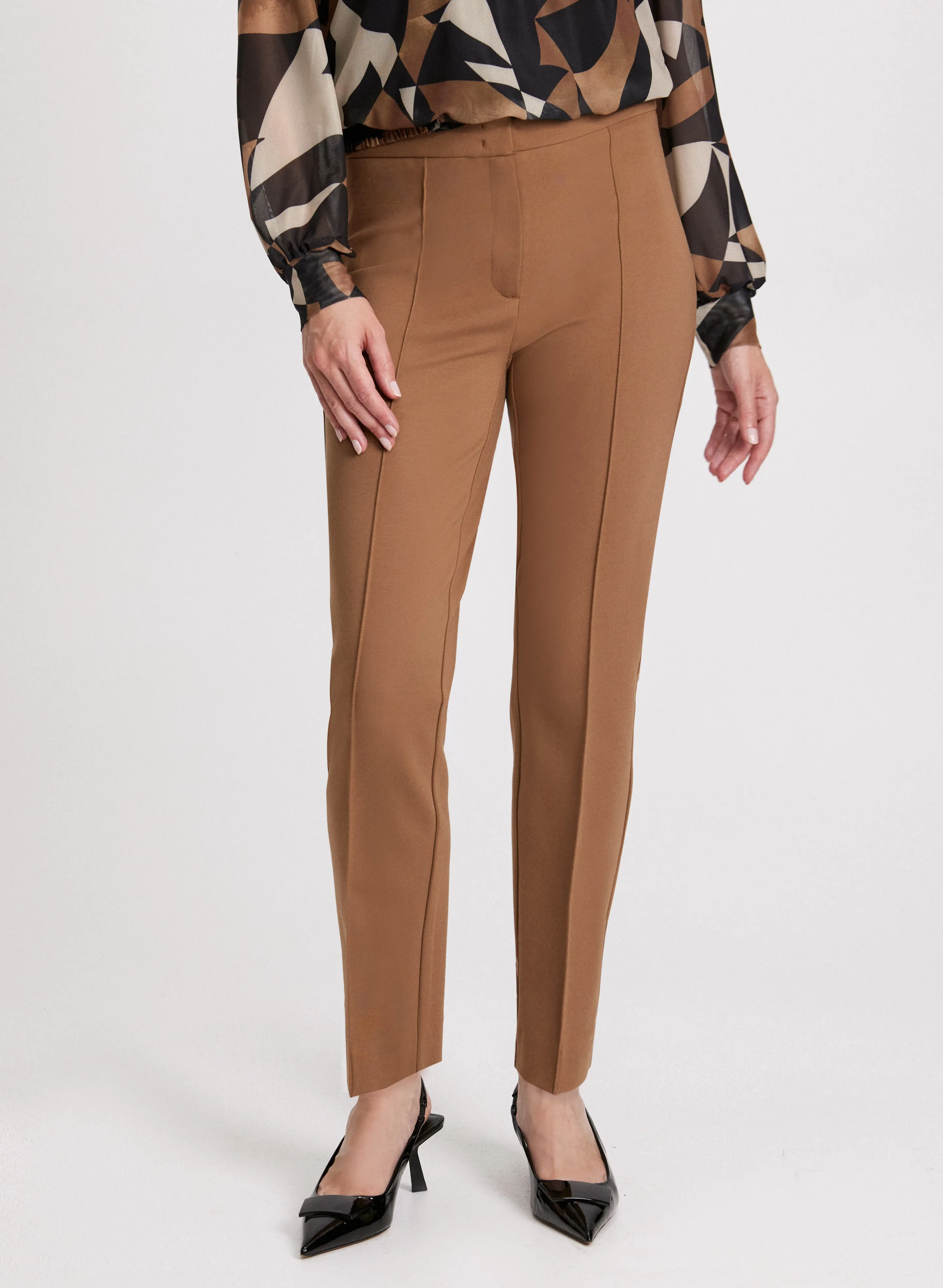 Emma Pintuck Detail Slim-Leg Pants – Regular sold by Laura
