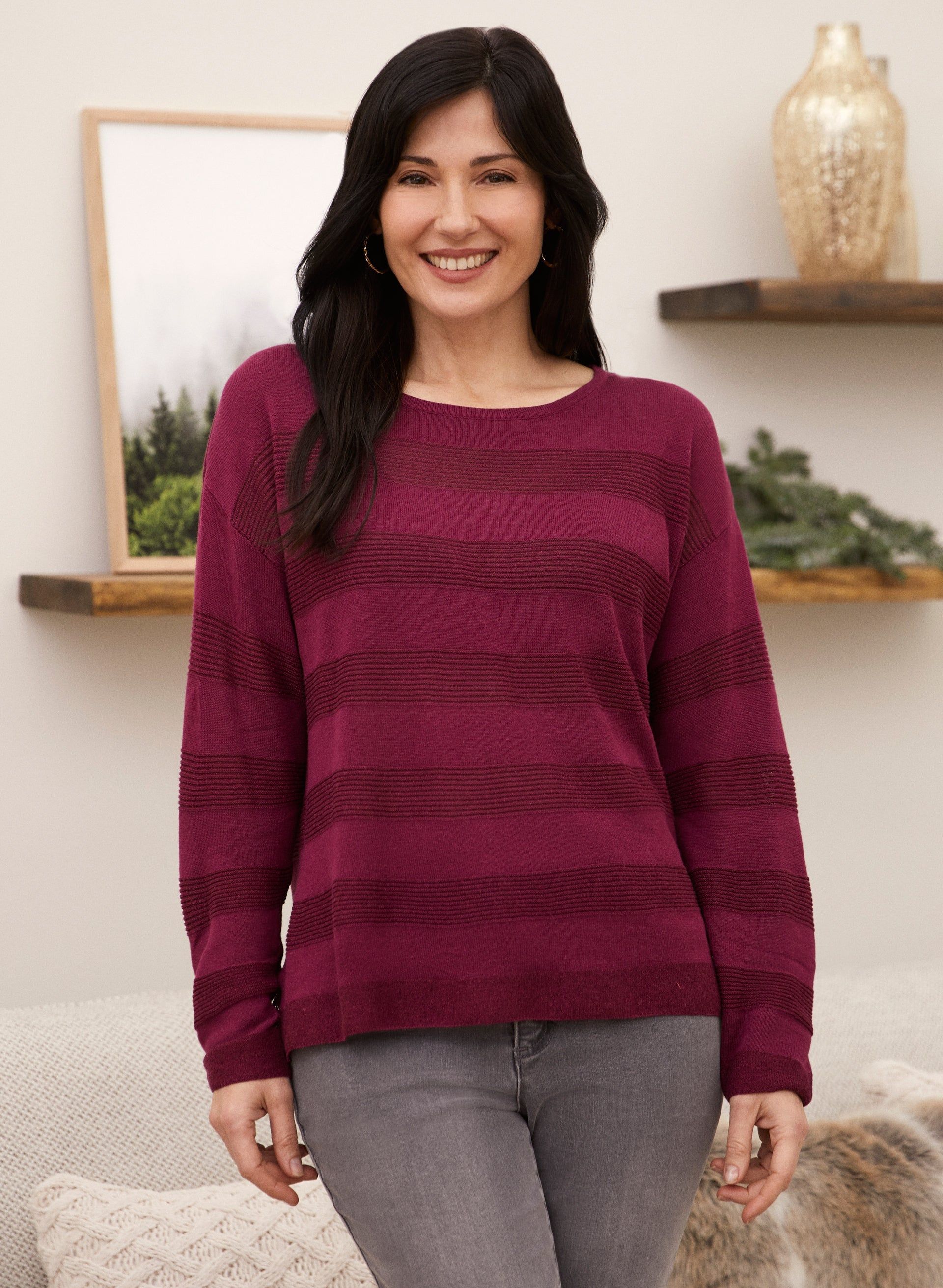 Ottoman Striped Sweater sold by Laura