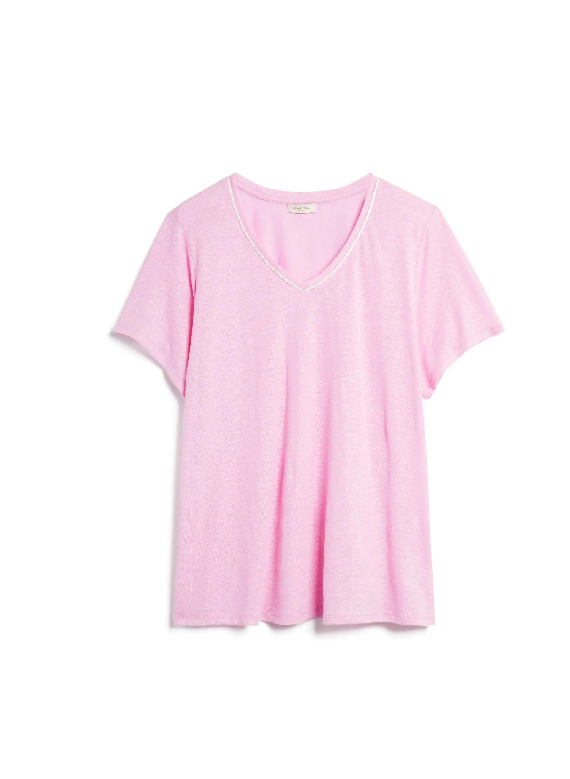 Short Sleeve Foil Detail Top sold by Laura product image thumbnail 5