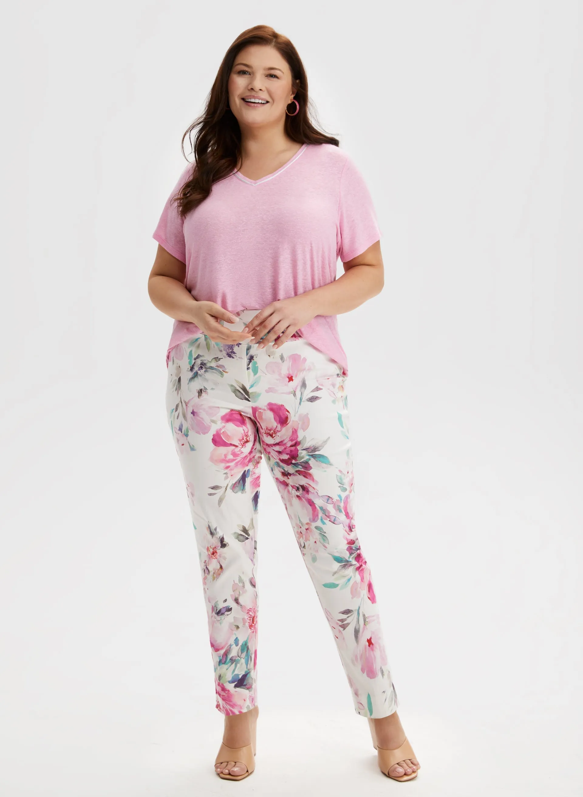 Short Sleeve Foil Detail Top sold by Laura product image thumbnail 3