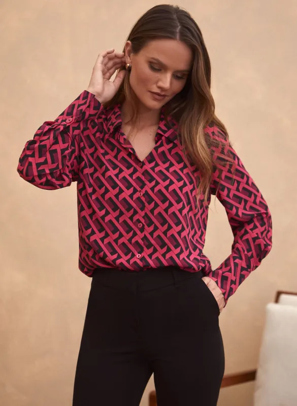 Geometric Print Blouse sold by Laura