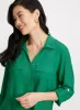 Rolled Sleeves Linen Blend Blouse sold by Laura