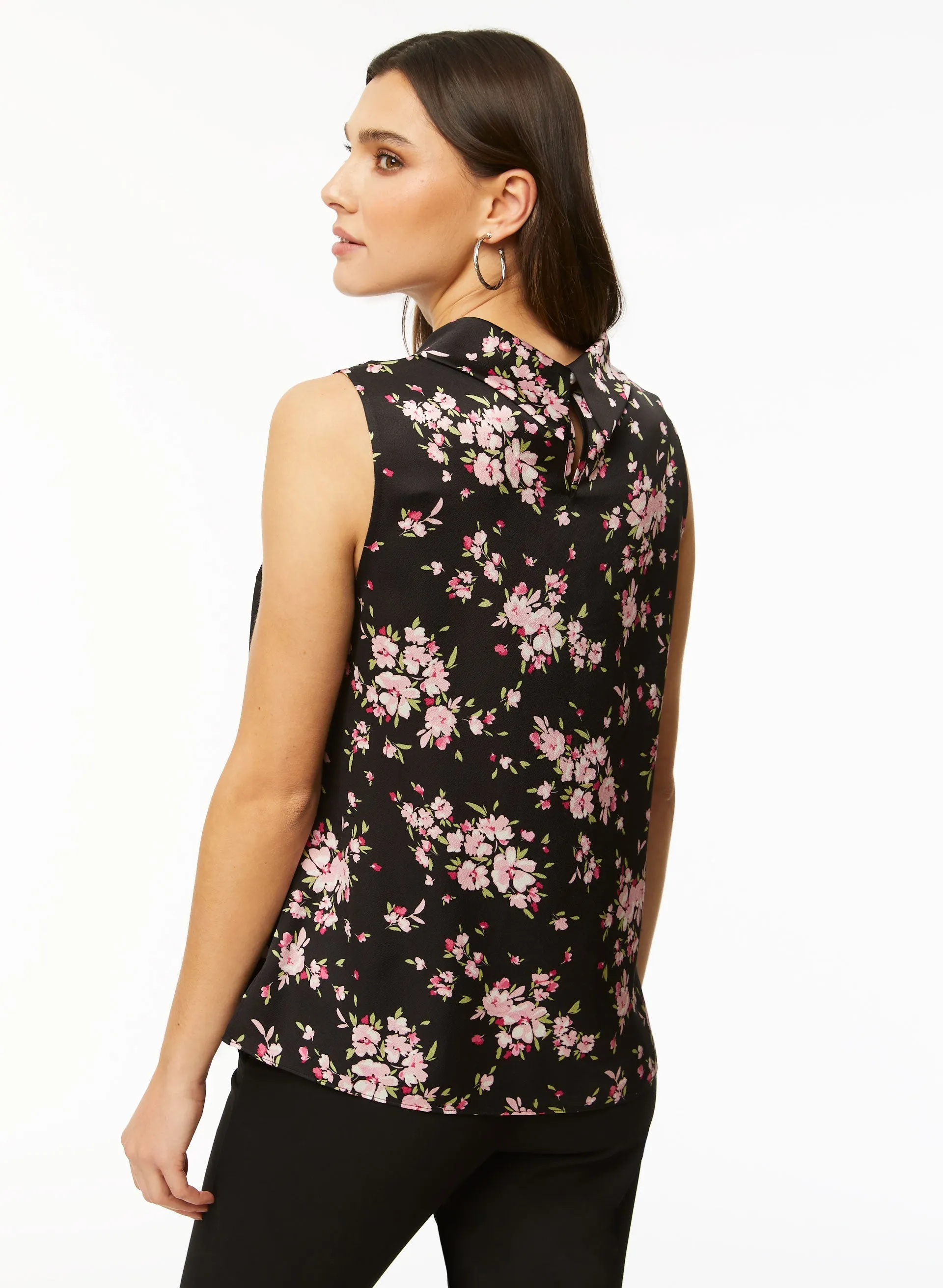 Sleeveless Floral Print Blouse sold by Laura product image thumbnail 4