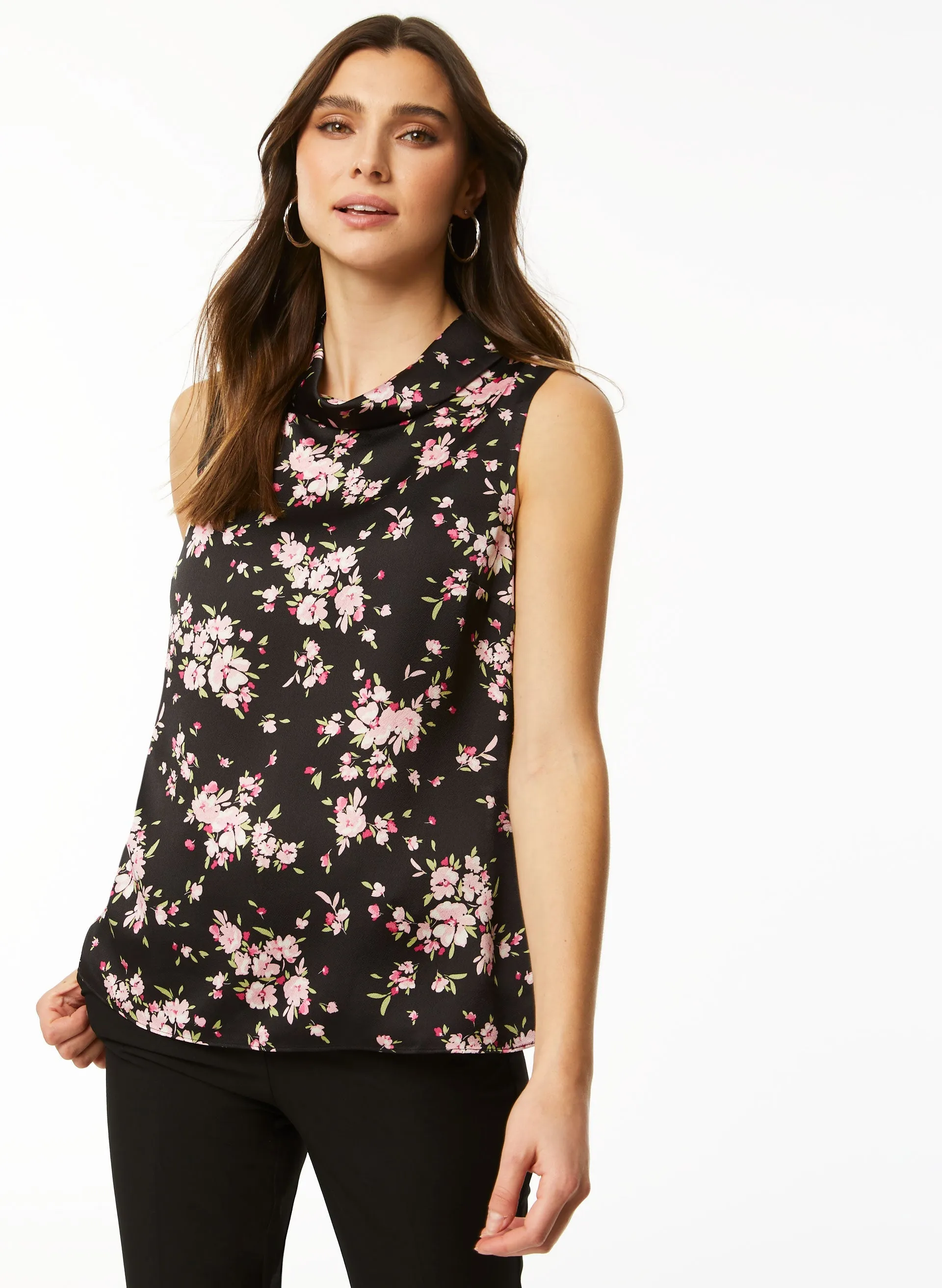 Sleeveless Floral Print Blouse sold by Laura