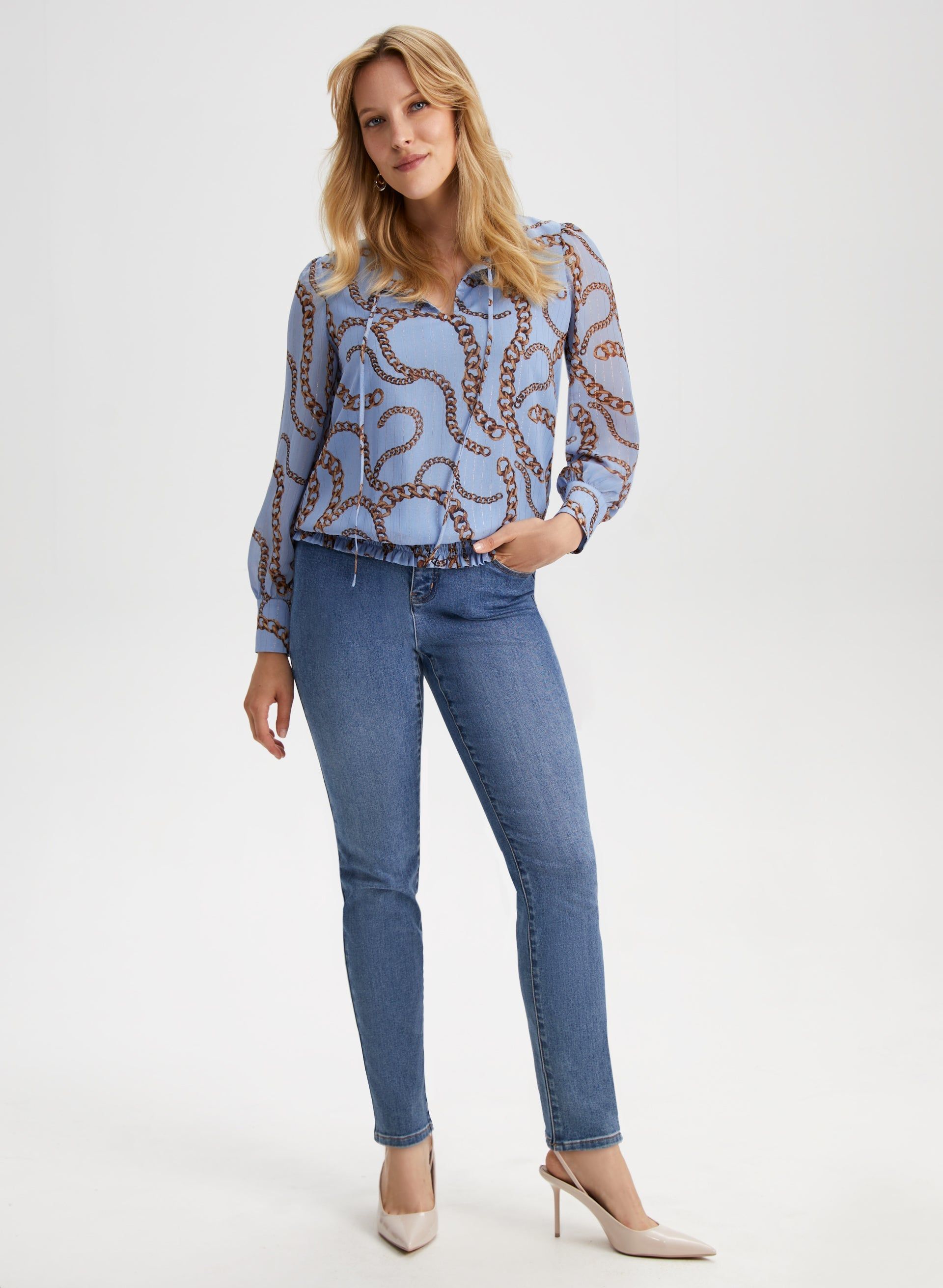 Chain Print Blouse sold by Laura product image thumbnail 3