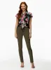 Pull-On Button Detail Pants sold by Laura