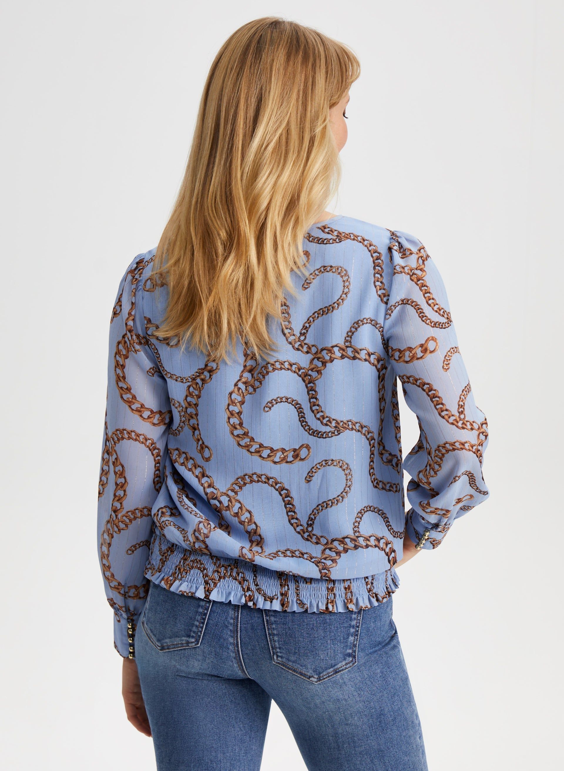 Chain Print Blouse sold by Laura product image thumbnail 4