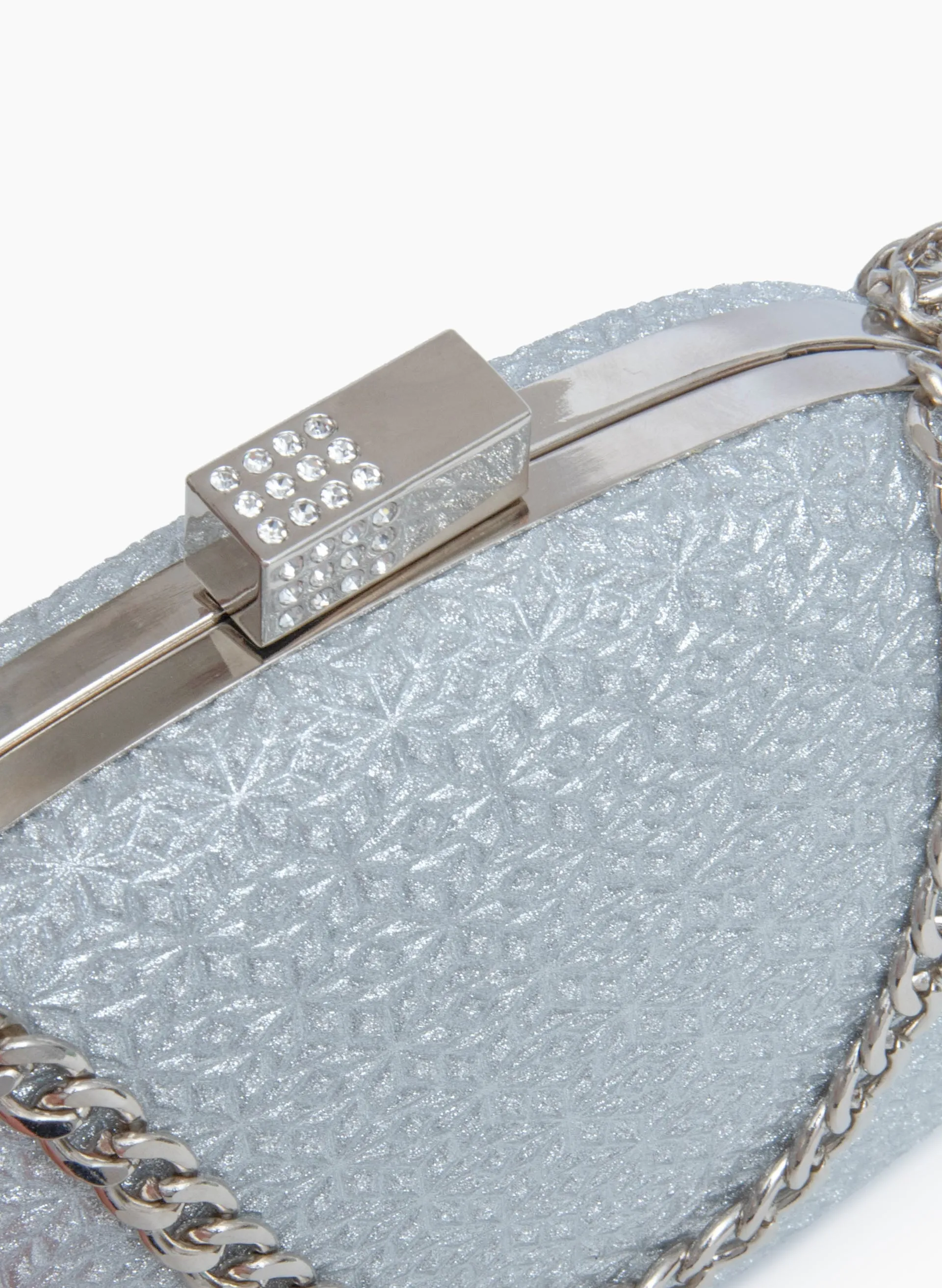 Oval Chain Link Detail Clutch sold by Laura product image thumbnail 4