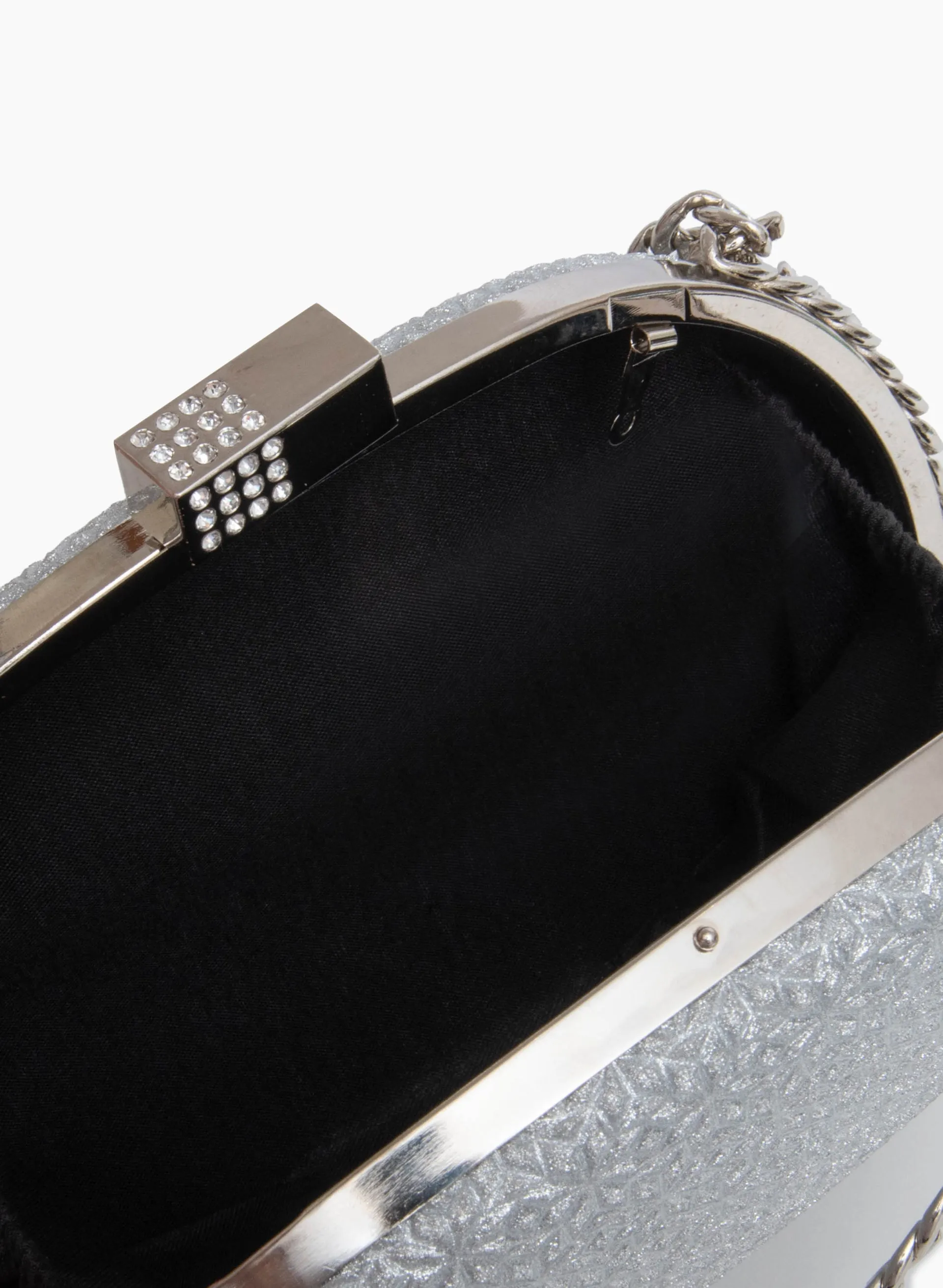 Oval Chain Link Detail Clutch sold by Laura product image thumbnail 3