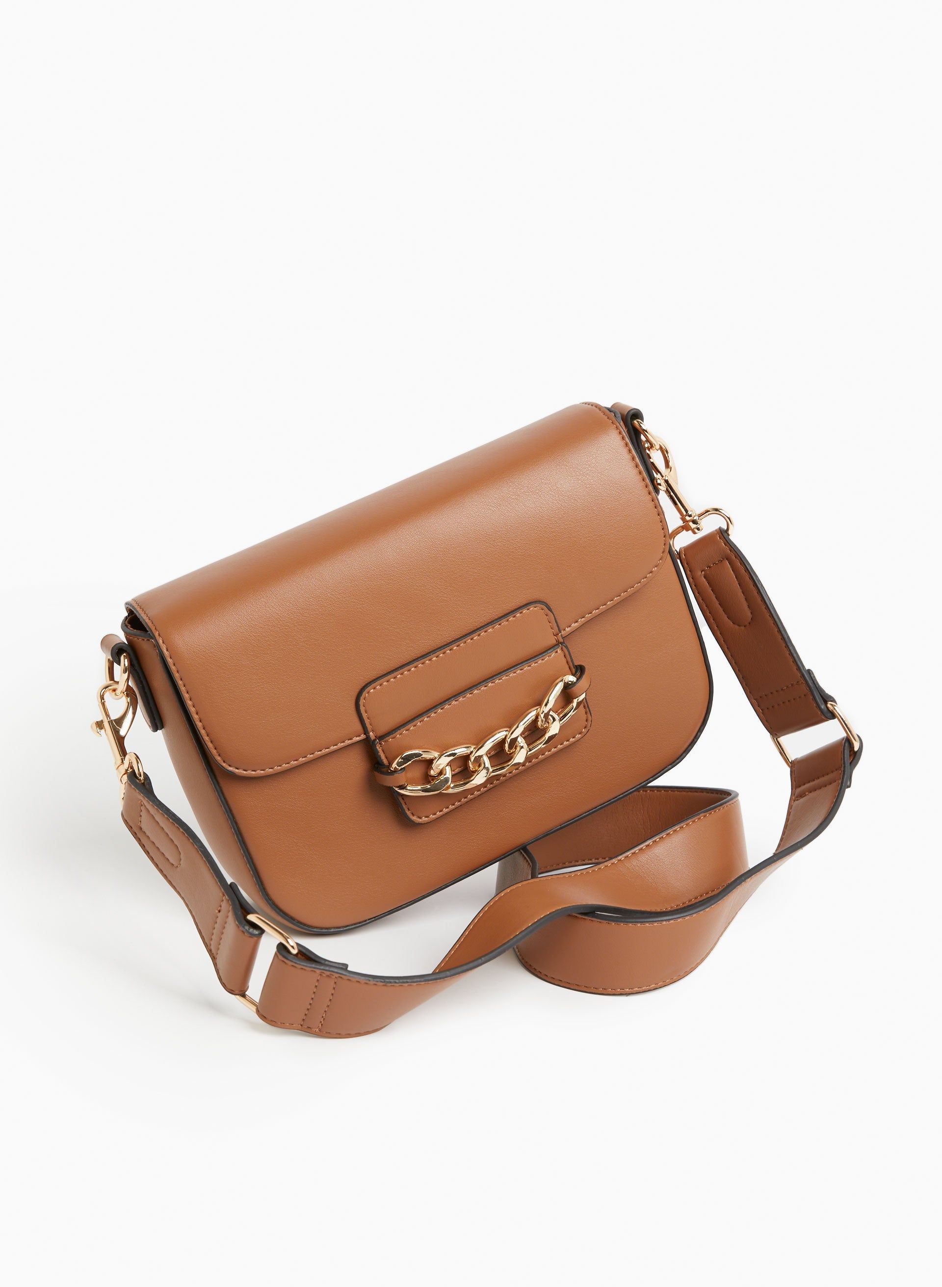 Chain Detail Saddle Bag sold by Laura