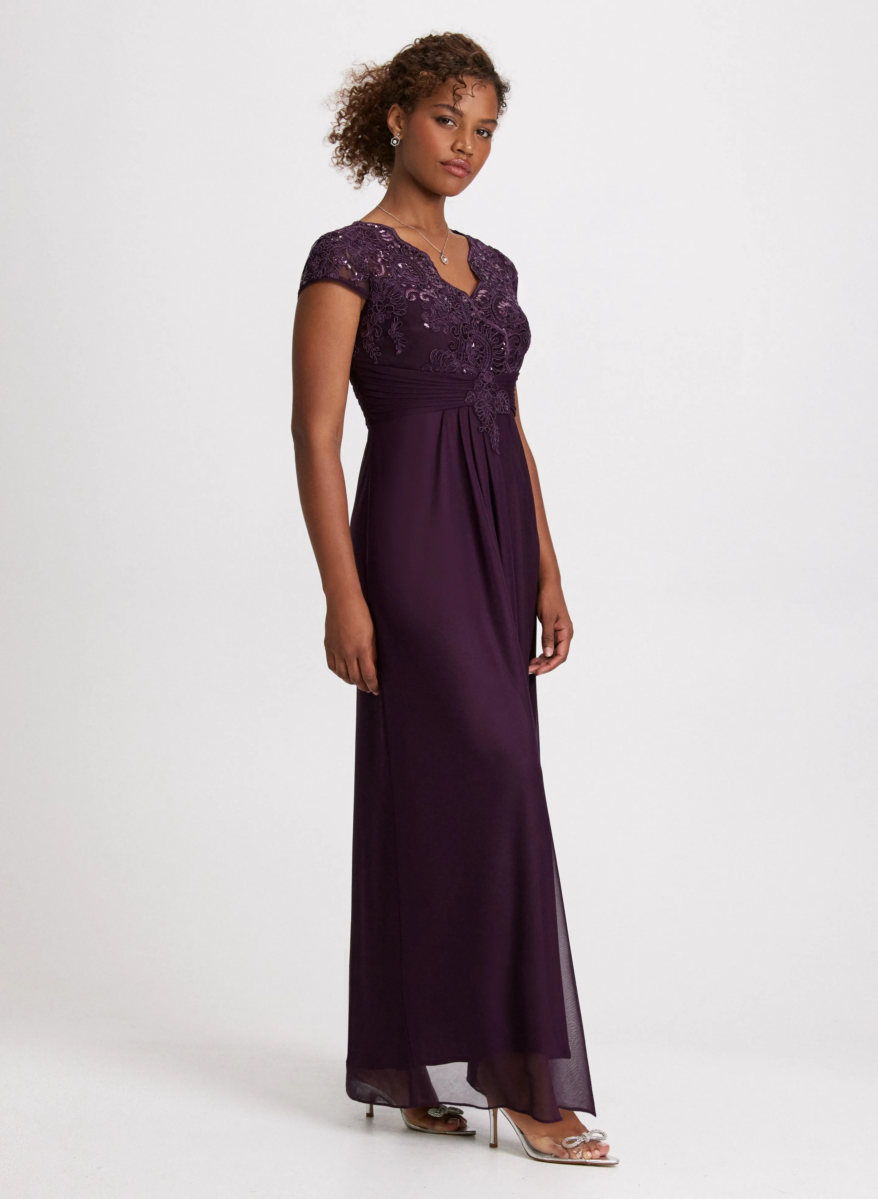 Lace Detail Fit-&-Flare Dress sold by Laura product image thumbnail 2