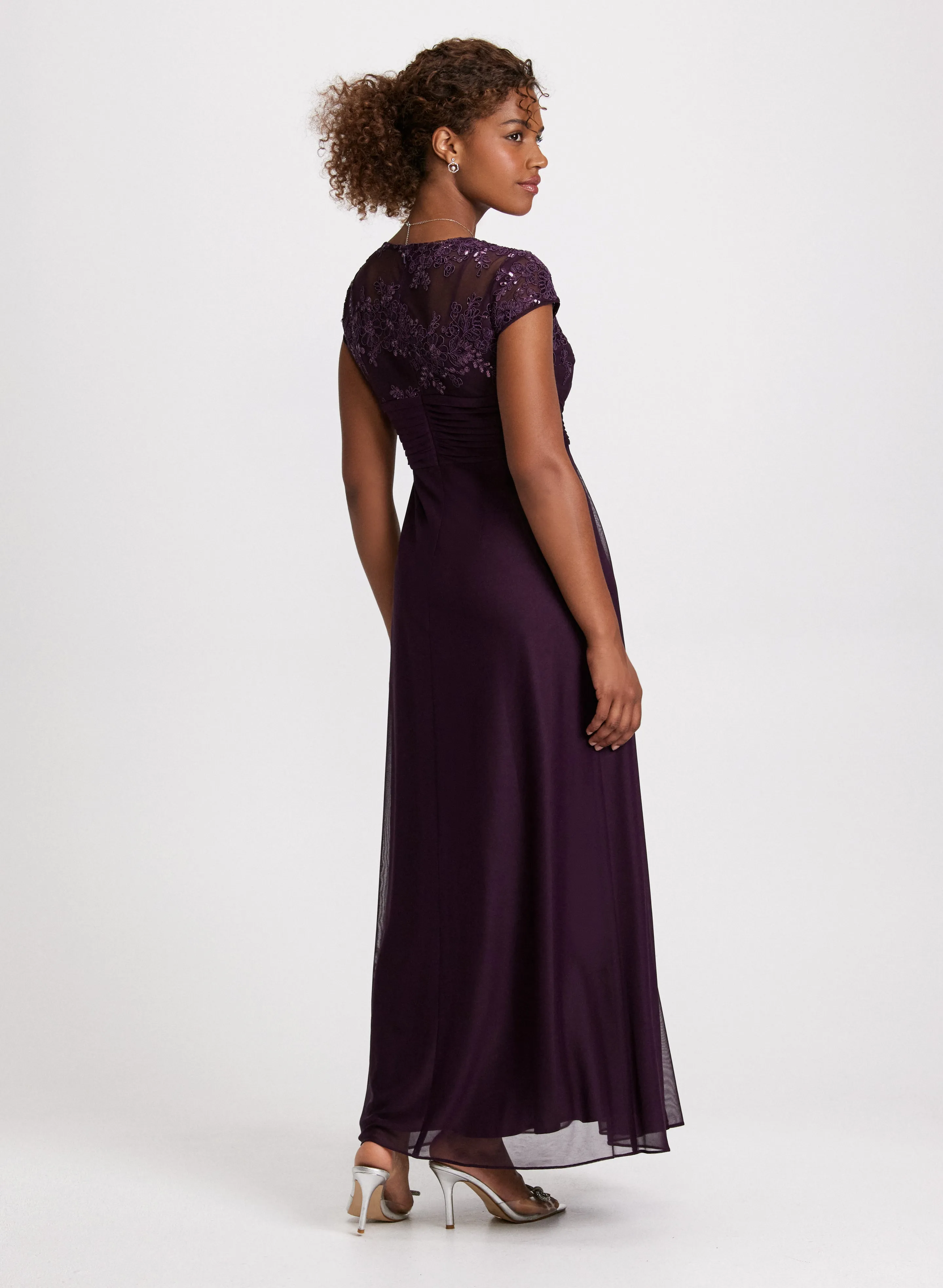 Lace Detail Fit-&-Flare Dress sold by Laura product image thumbnail 3