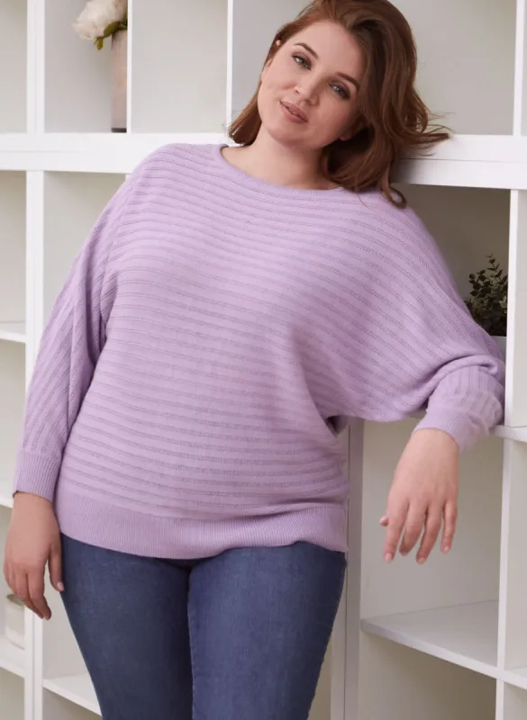 Long Sleeve Stripe Detail Sweater sold by Laura