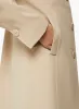 Button Front Tricotine Trench Coat sold by Laura