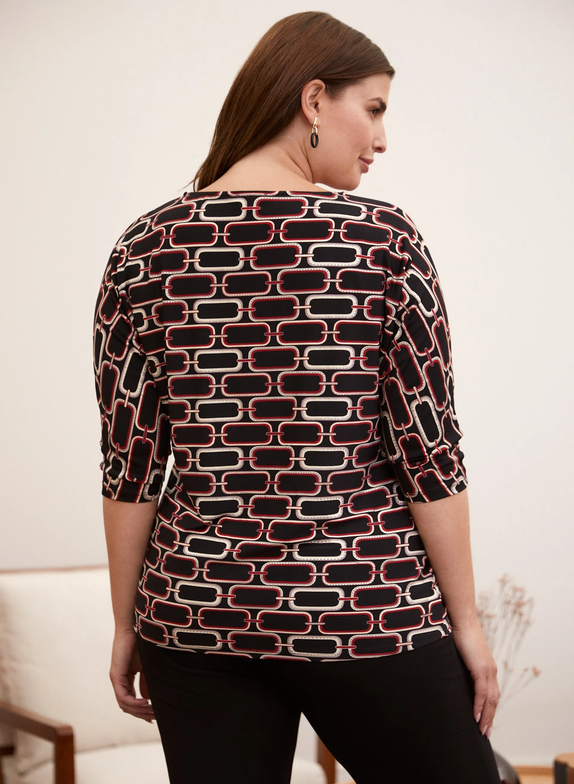 Chain Link Print Top sold by Laura product image thumbnail 3